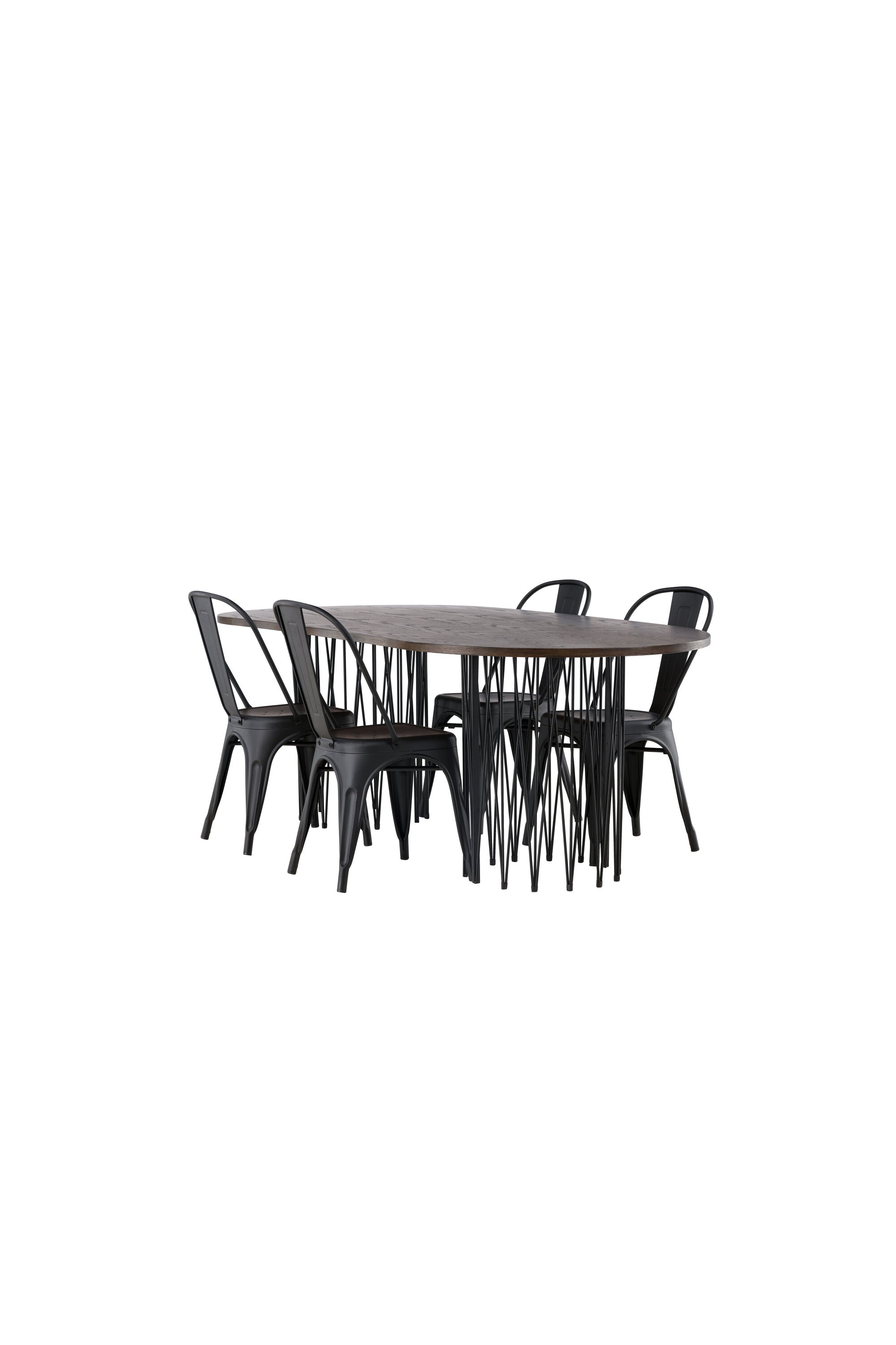 Matgrupp Stone med stolarna Tempe-GR Dining Set-Venture Home-peaceofhome.se