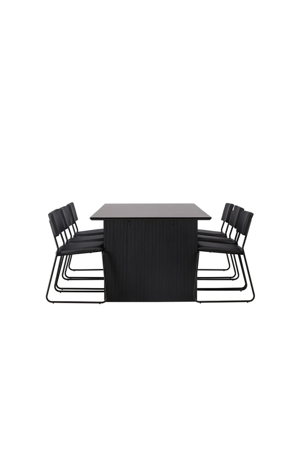 Matgrupp Vail med 6st matstolar Kenth-GR Dining Set-Venture Home-peaceofhome.se