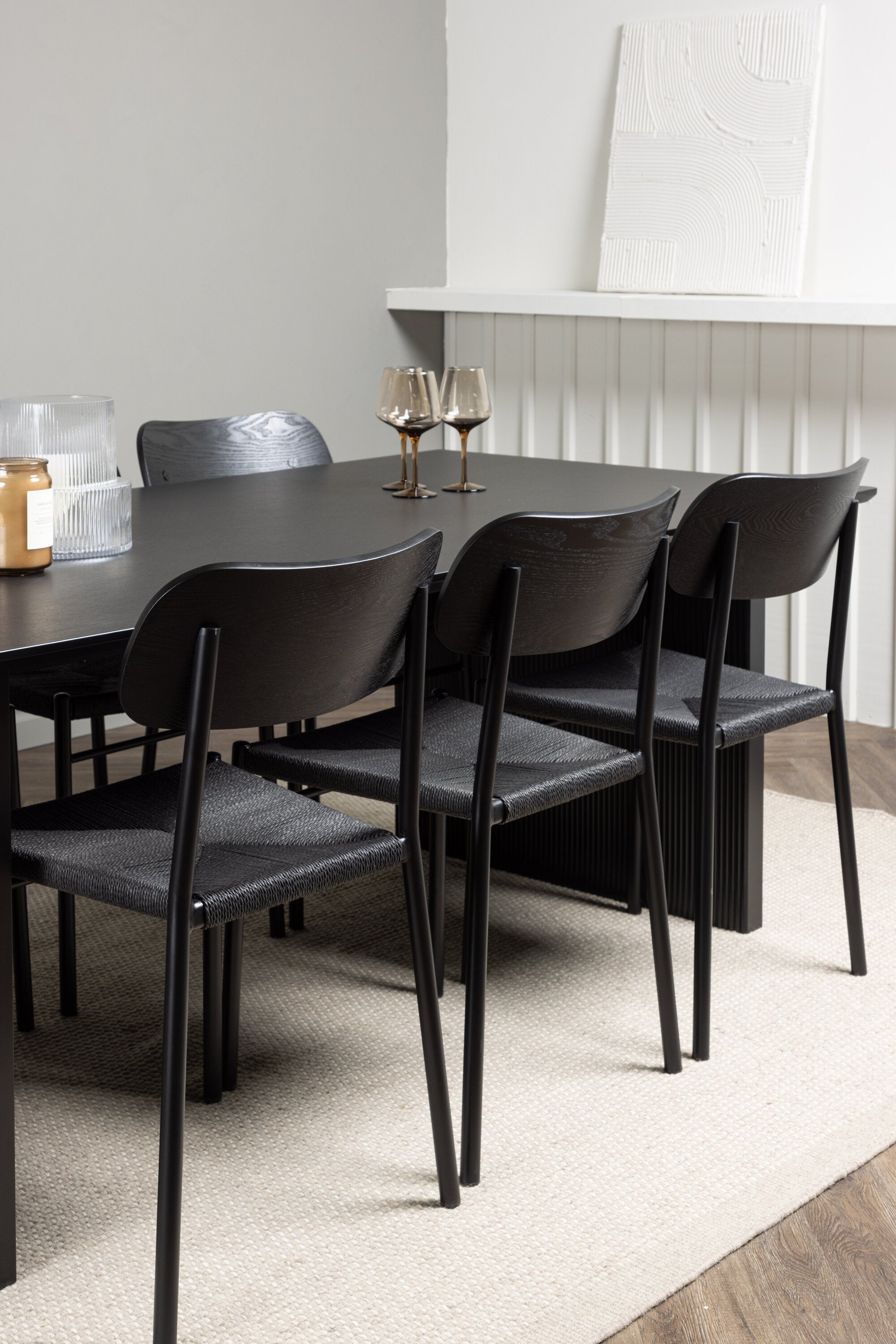 Matgrupp Vail med stolarna Polly-GR Dining Set-Venture Home-peaceofhome.se