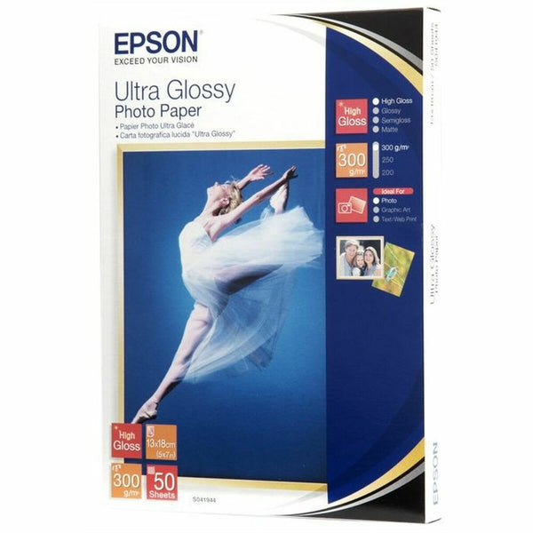 Matt fotografiskt papper Epson C13S041944 (1 antal)-Kontor och Kontorsmaterial, Pappersprodukter för kontoret-Epson-peaceofhome.se
