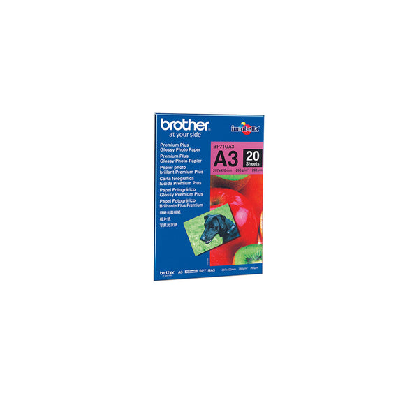 Matt fotografiskt papper Glossy Premium A3 Brother BP71GA3-Kontor och Kontorsmaterial, Pappersprodukter för kontoret-Brother-peaceofhome.se