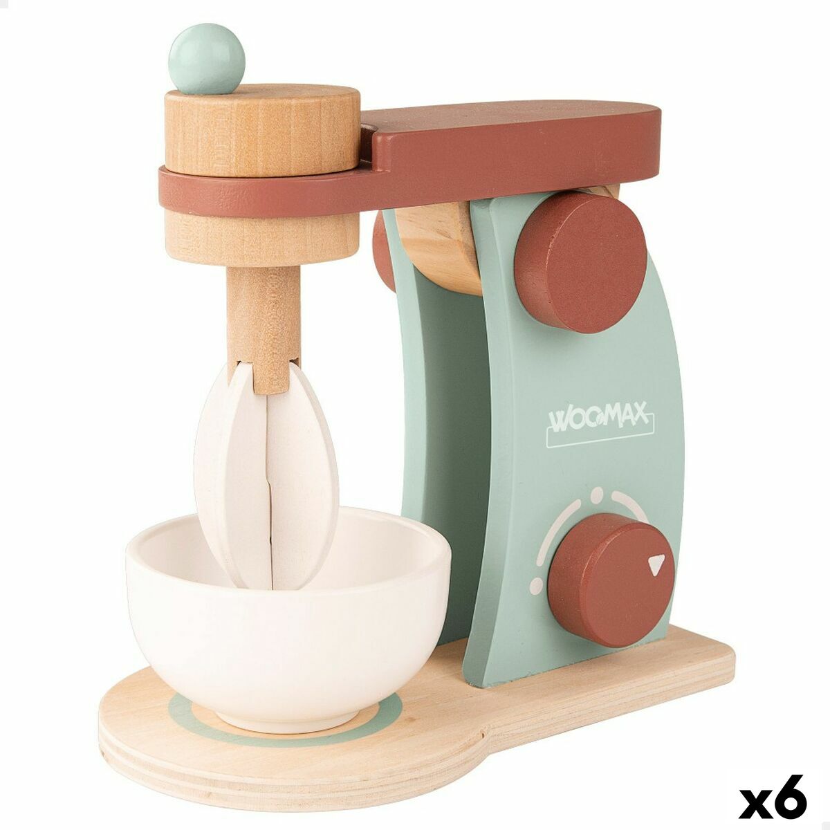 Mixer för leksaker Woomax 10 x 18 x 17 cm (6 antal)-Leksaker och spel, Imitera spel-Woomax-peaceofhome.se