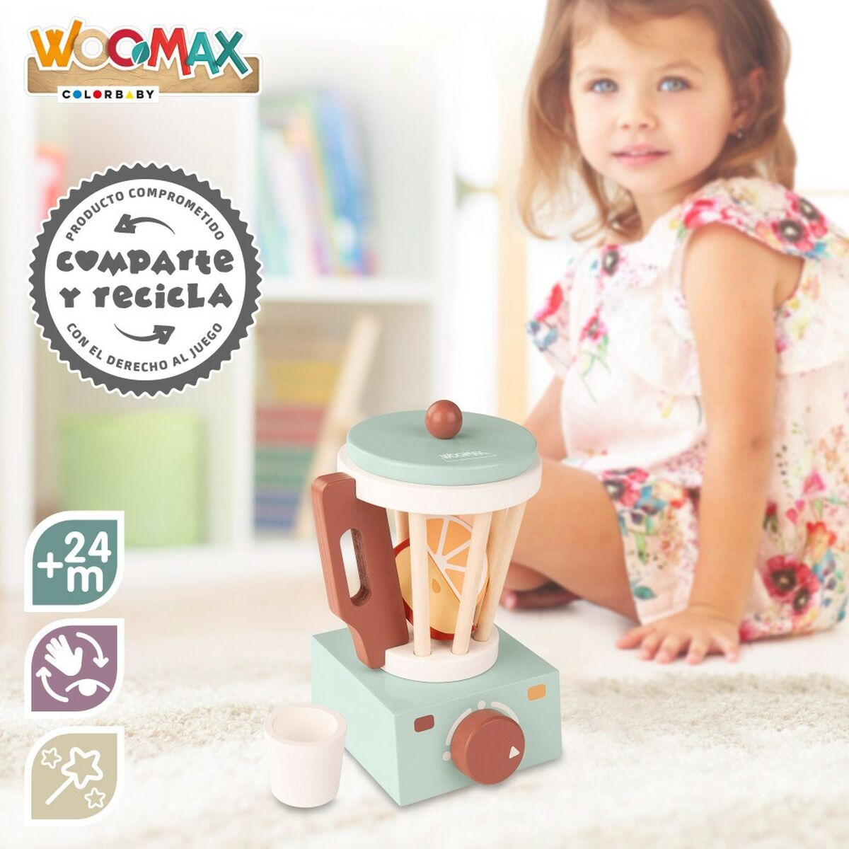 Mixer för leksaker Woomax 6 Delar 11,5 x 17,5 x 11,5 cm (6 antal)-Leksaker och spel, Imitera spel-Woomax-peaceofhome.se