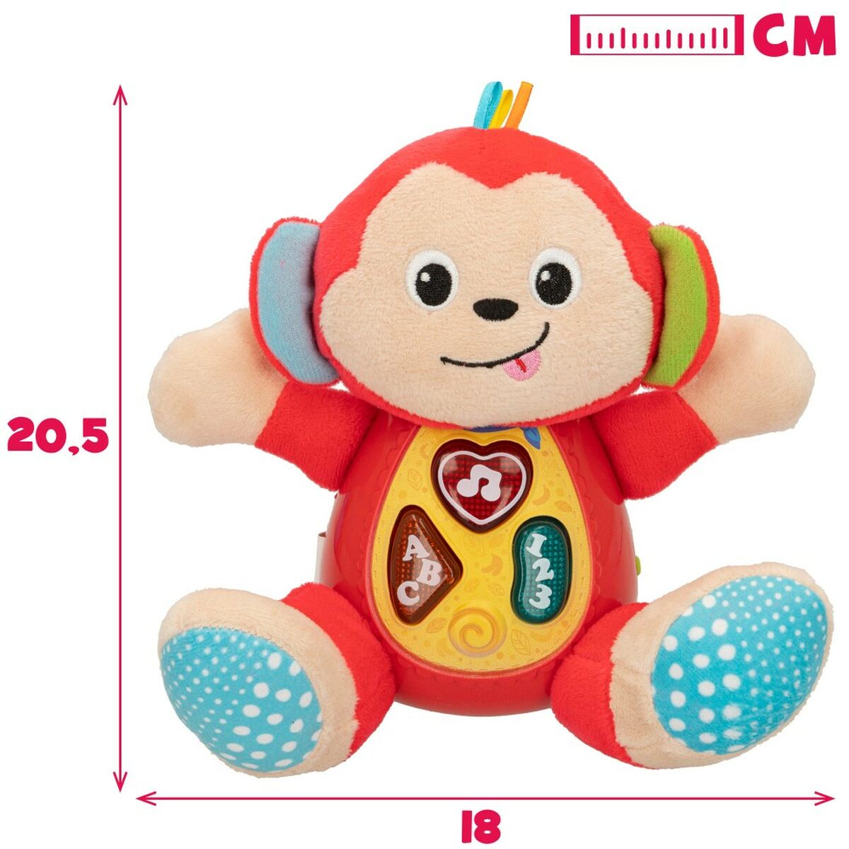 Mjukdjur med ljud Winfun Apa 18 x 20,5 x 12,5 cm (6 antal)-Leksaker och spel, Mjuka leksaker-Winfun-peaceofhome.se