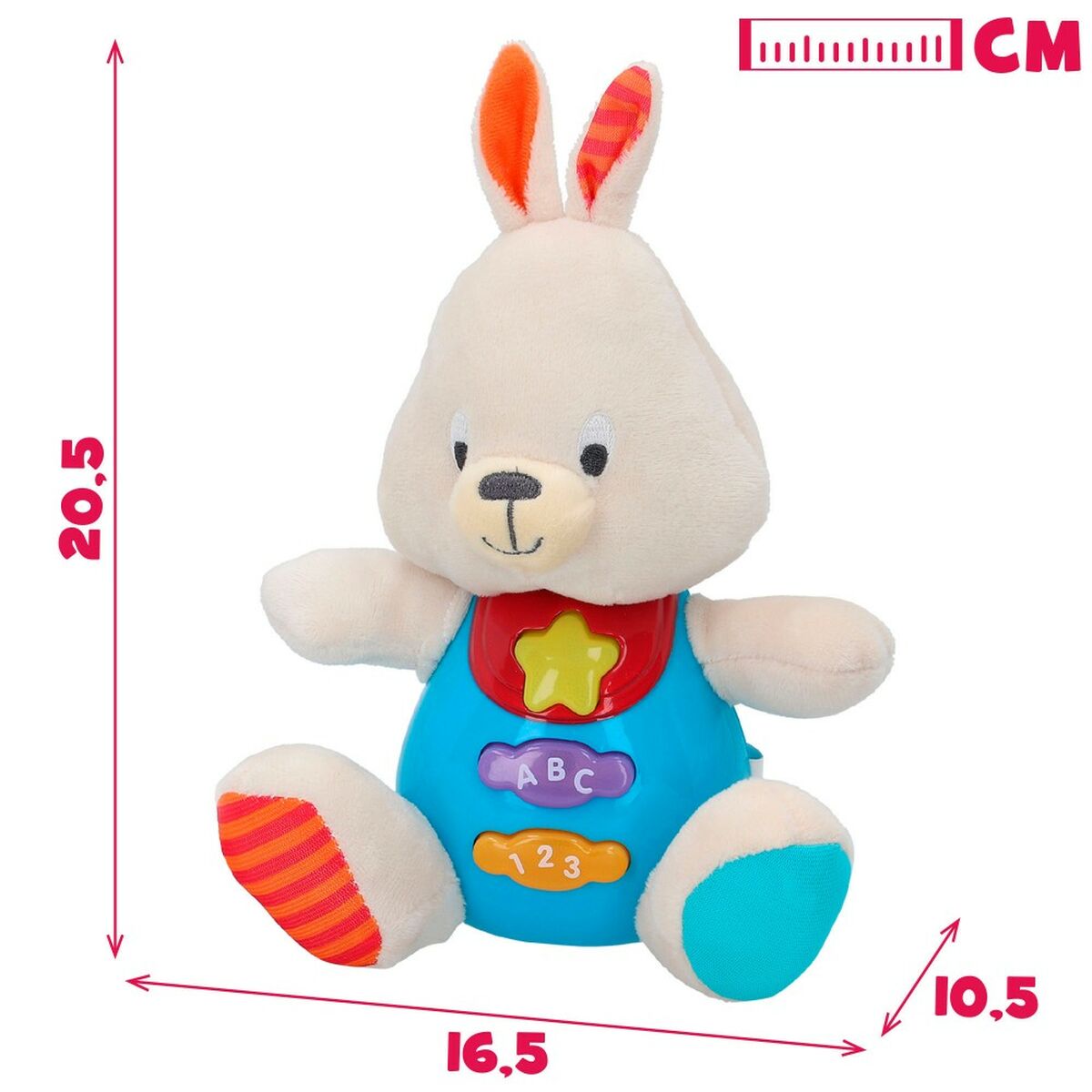 Mjukdjur med ljud Winfun Kanin 17 x 17,5 x 10 cm (6 antal)-Leksaker och spel, Mjuka leksaker-Winfun-peaceofhome.se