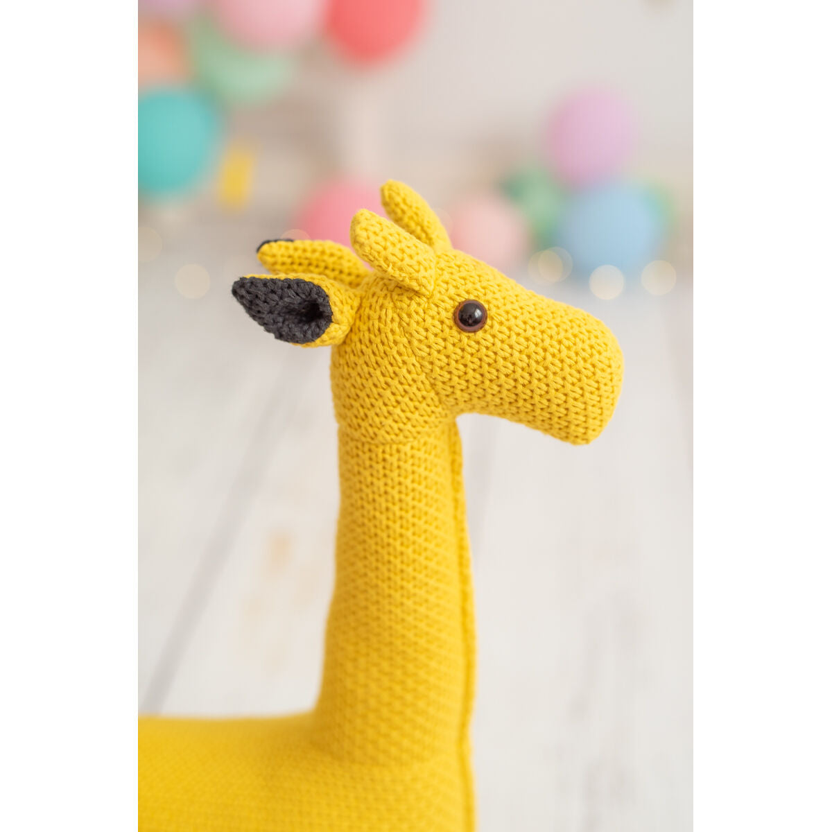 Mjukisleksak Crochetts AMIGURUMIS MINI Gul Giraff 53 x 55 x 16 cm-Leksaker och spel, Mjuka leksaker-Crochetts-peaceofhome.se