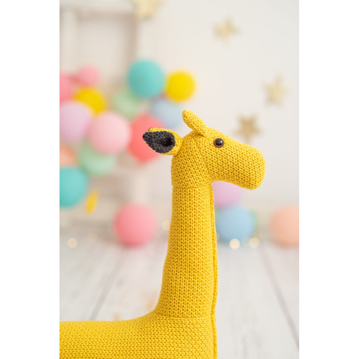 Mjukisleksak Crochetts AMIGURUMIS MINI Gul Giraff 53 x 55 x 16 cm-Leksaker och spel, Mjuka leksaker-Crochetts-peaceofhome.se