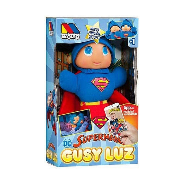 Mjukisleksak My Other Me Superman Gusy Luz 28 cm-Leksaker och spel, Mjuka leksaker-My Other Me-peaceofhome.se