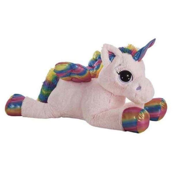 Mjukisleksak Rainbow Enhörning Vit Rosa 45cm (45 cm)-Leksaker och spel, Mjuka leksaker-BigBuy Fun-peaceofhome.se