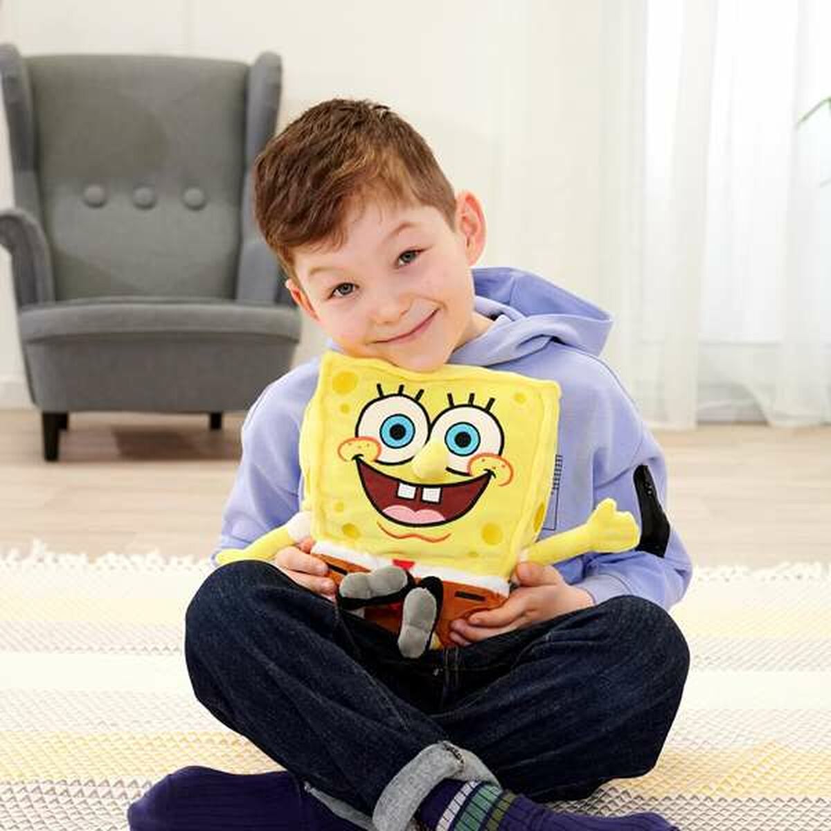 Mjukisleksak Spongebob 35 cm-Leksaker och spel, Mjuka leksaker-Spongebob-peaceofhome.se