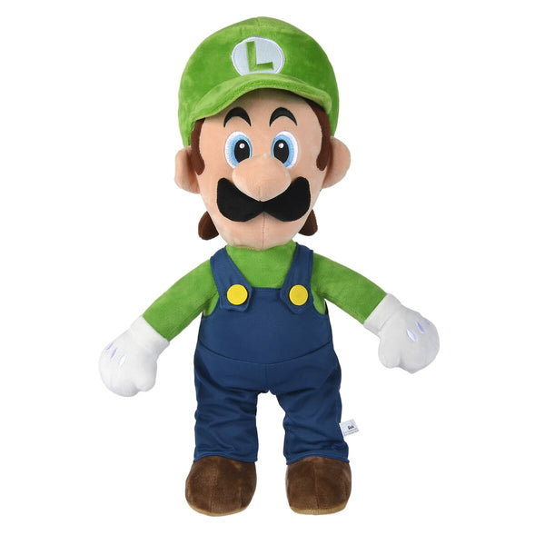 Mjukisleksak Super Mario Luigi Blå Grön 50 cm-Leksaker och spel, Mjuka leksaker-Super Mario-peaceofhome.se