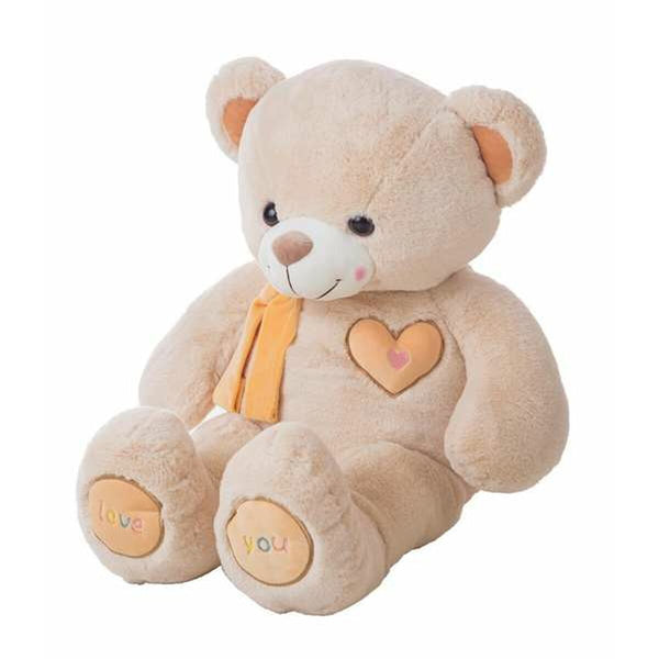 Mjukisleksak Valentin Beige Björn 55 cm-Leksaker och spel, Mjuka leksaker-BigBuy Kids-peaceofhome.se