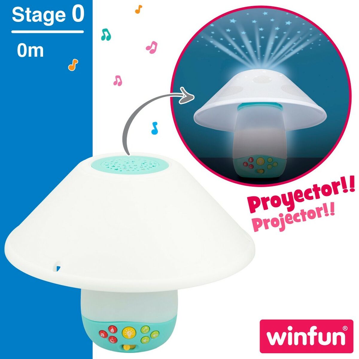 Mobil Projektor Winfun Plast 46 x 49 x 30 cm (2 antal)-Bebis, Sovrum-Winfun-peaceofhome.se