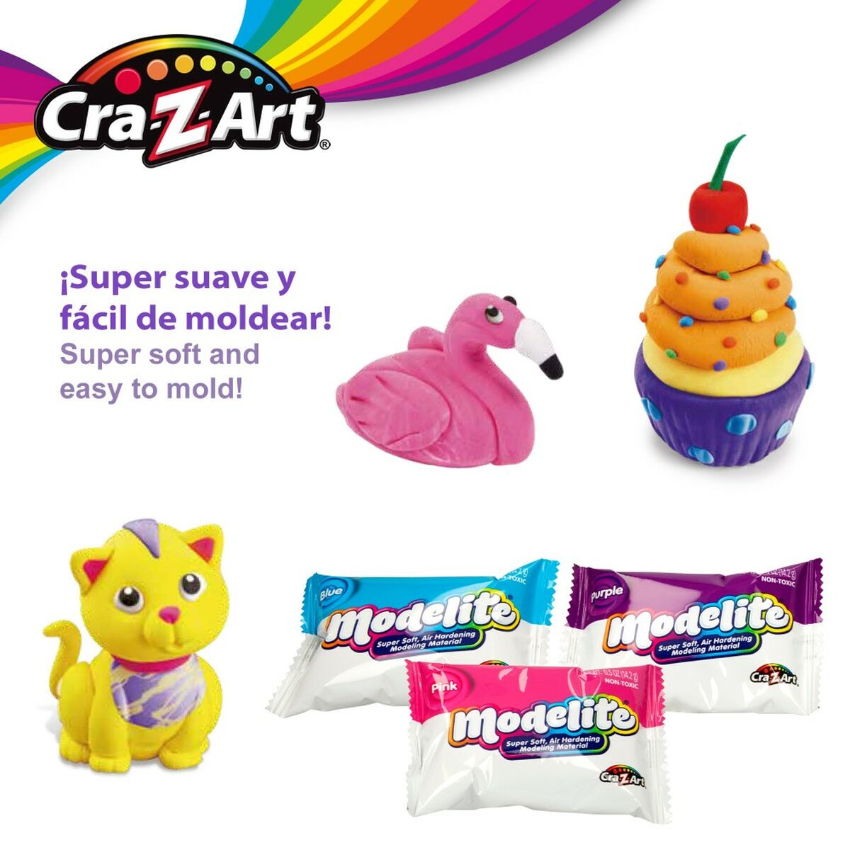 Modellera Spel Cra-Z-Art (4 antal) Slime-Leksaker och spel, Kreativa aktiviteter-Cra-Z-Art-peaceofhome.se