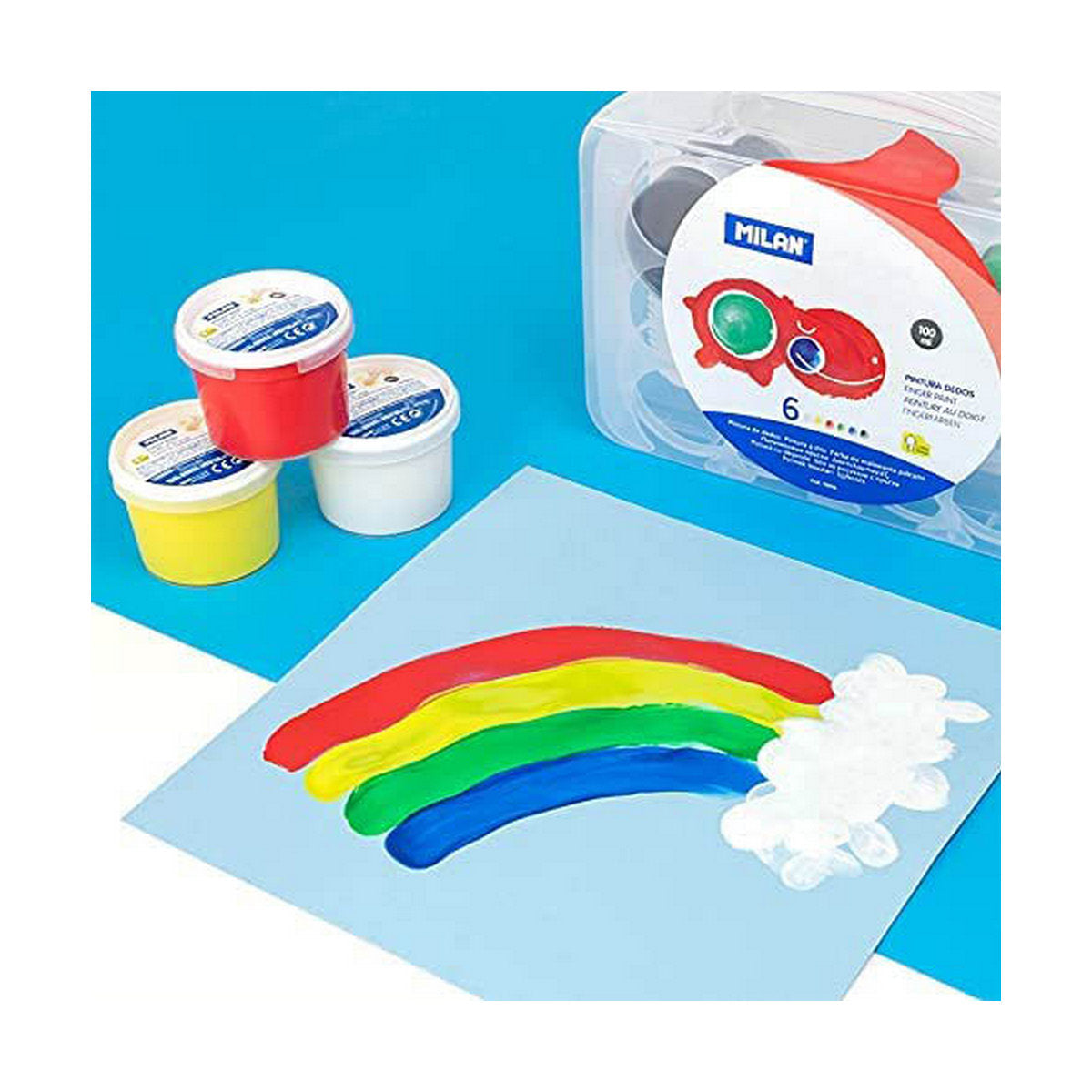 Modellera Spel Milan Soft dough 913510B Gul Blå Multicolour 85 g Grönsak (10 antal)-Leksaker och spel, Kreativa aktiviteter-Milan-peaceofhome.se