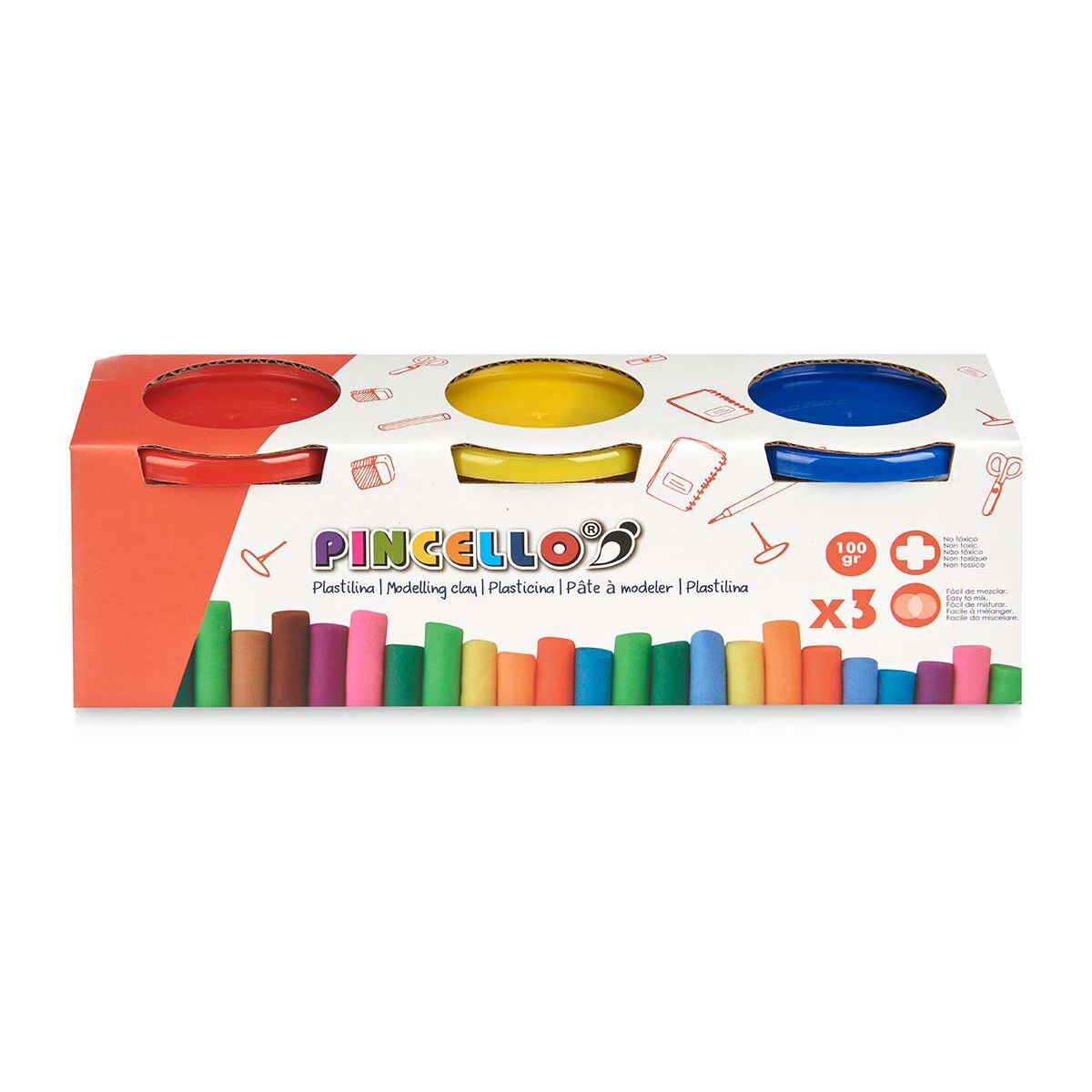 Modellera Spel Pincello 501 501 Gul Blå Röd (12 antal)-Leksaker och spel, Kreativa aktiviteter-Pincello-peaceofhome.se