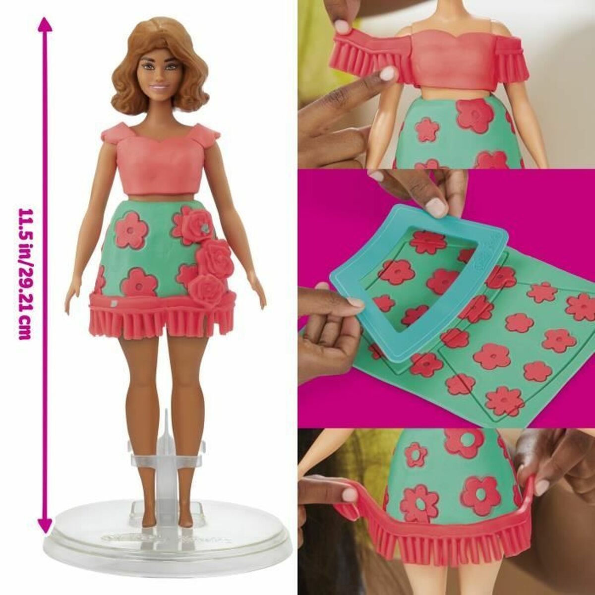 Modellera Spel Play-Doh Florals & Fringe Multicolour-Leksaker och spel, Kreativa aktiviteter-Play-Doh-peaceofhome.se