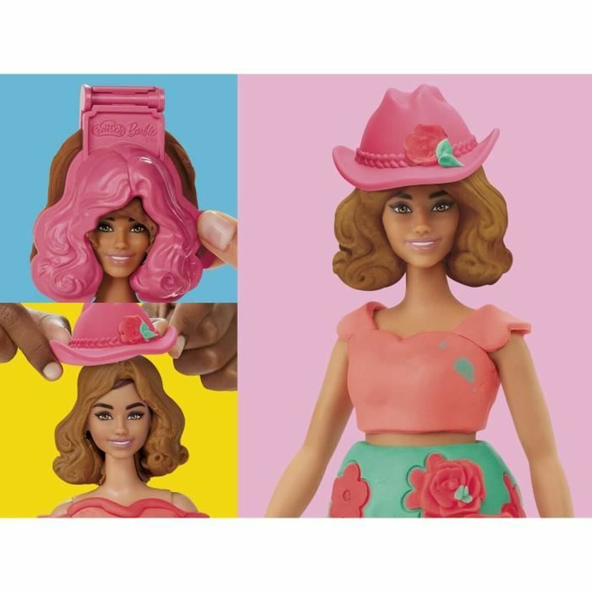 Modellera Spel Play-Doh Florals & Fringe Multicolour-Leksaker och spel, Kreativa aktiviteter-Play-Doh-peaceofhome.se