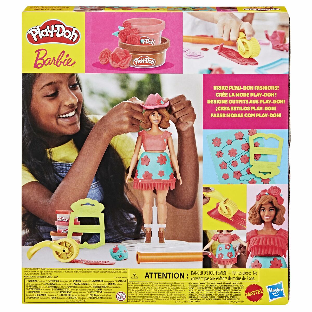Modellera Spel Play-Doh Florals & Fringe Multicolour-Leksaker och spel, Kreativa aktiviteter-Play-Doh-peaceofhome.se