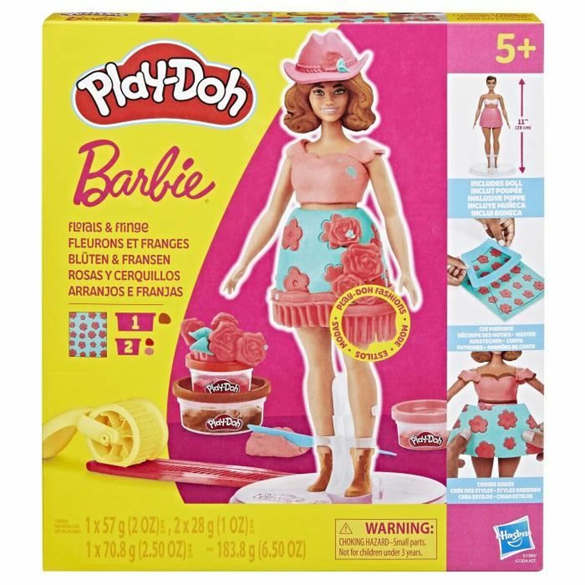 Modellera Spel Play-Doh Florals & Fringe Multicolour-Leksaker och spel, Kreativa aktiviteter-Play-Doh-peaceofhome.se