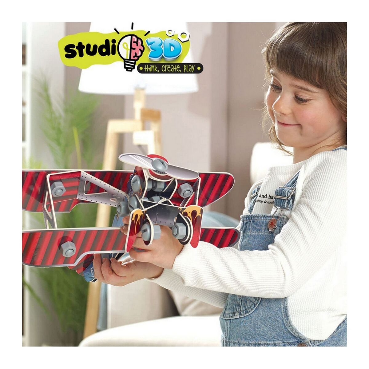 Modellflygplan Educa Studio 3D 56 Delar (37 x 30 x 15 cm)-Leksaker och spel, Fordon-Educa-peaceofhome.se