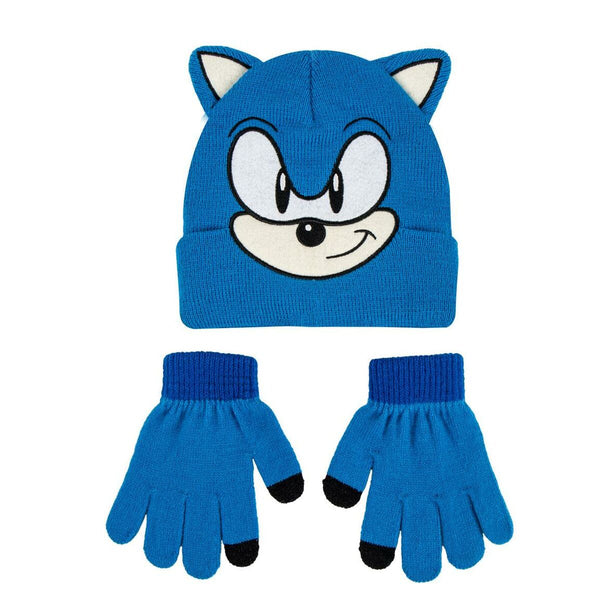 Mössor och handskar Sonic Blå 2 Delar-Kläder, Pojkar-Sonic-peaceofhome.se