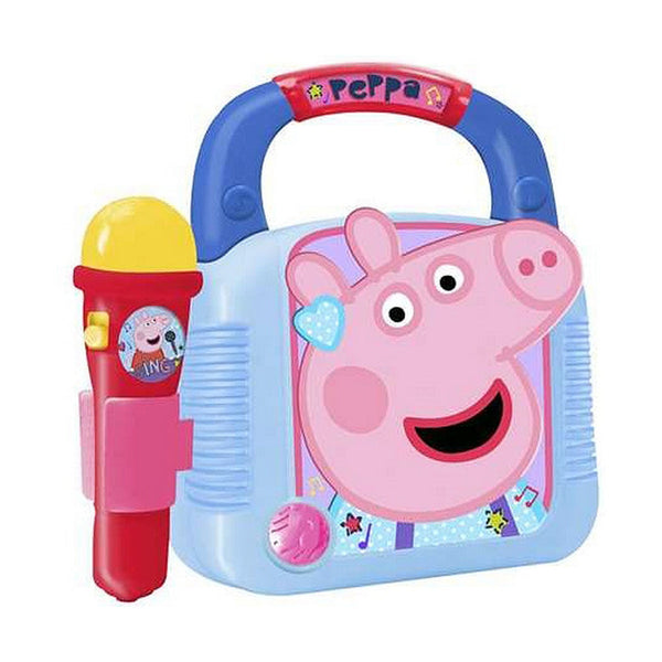 Musikalisk Leksak Peppa Pig Mikrofon 22 x 23 x 7 cm MP3-Bebis, Leksaker för småbarn-Peppa Pig-peaceofhome.se