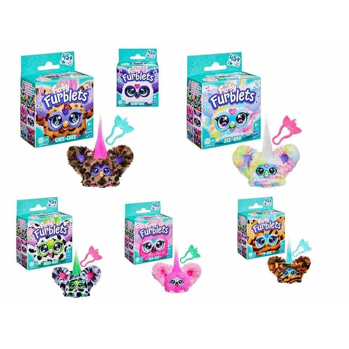 Musikalisk Plyschdocka Hasbro Furby Furblets 12 cm-Leksaker och spel, Mjuka leksaker-Hasbro-peaceofhome.se