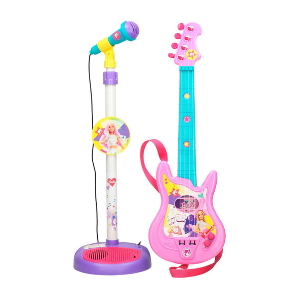 Musikset Barbie Mikrofon Gitarr för barn-Leksaker och spel, Barns Musikinstrument-Barbie-peaceofhome.se