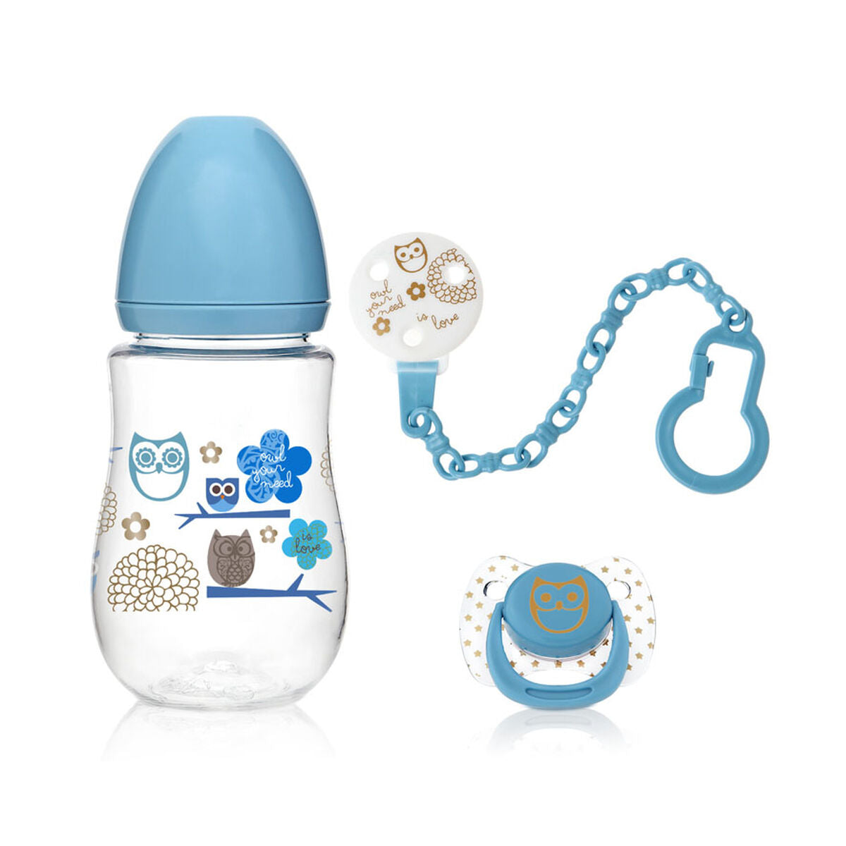 Nappflaska 250 ml Blå-Bebis, Amning och kost-BigBuy Kids-peaceofhome.se