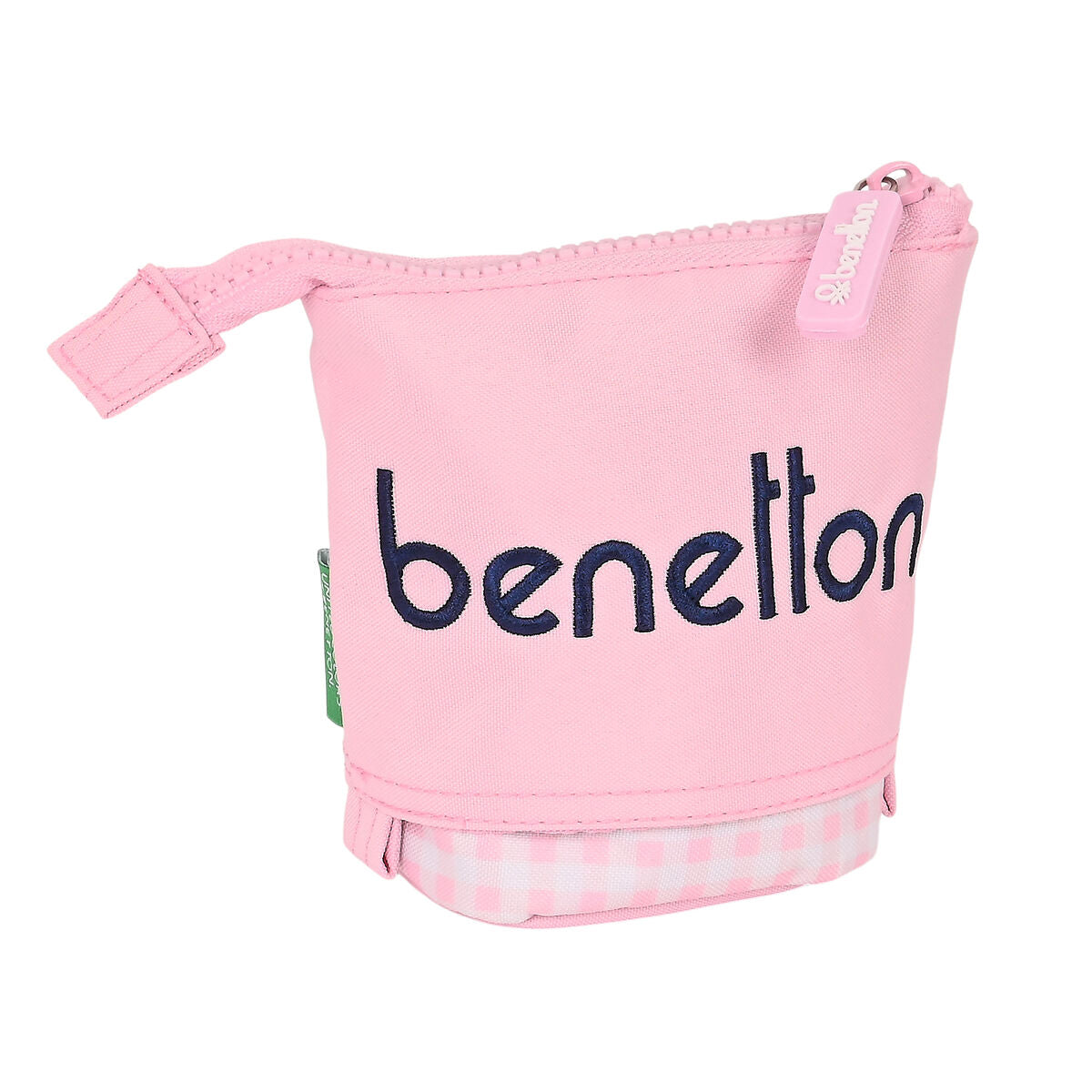 Necessär Mugg Benetton Vichy Rosa (8 x 19 x 6 cm)-Kontor och Kontorsmaterial, Skol- och utbildningsmaterial-Benetton-peaceofhome.se