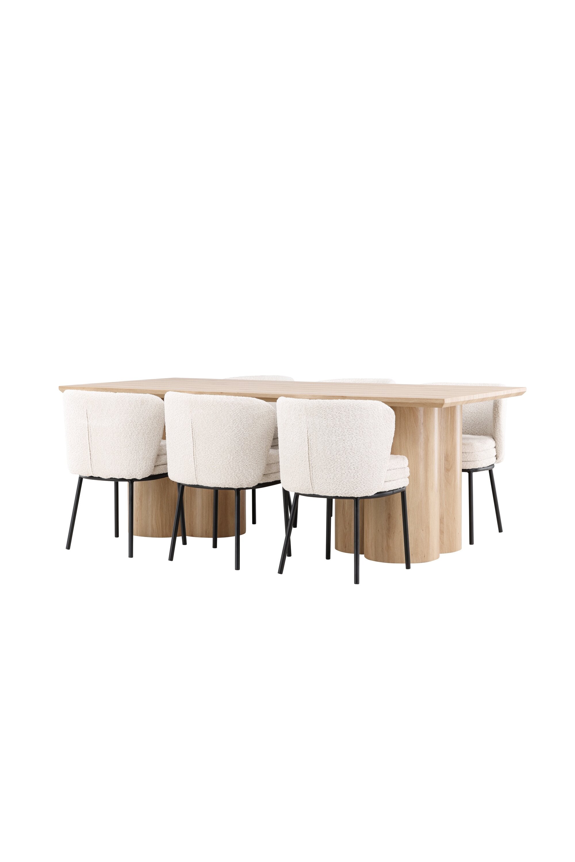 Olivia Matbord med Agnes Matstol-GR Dining Set-Venture Home-peaceofhome.se