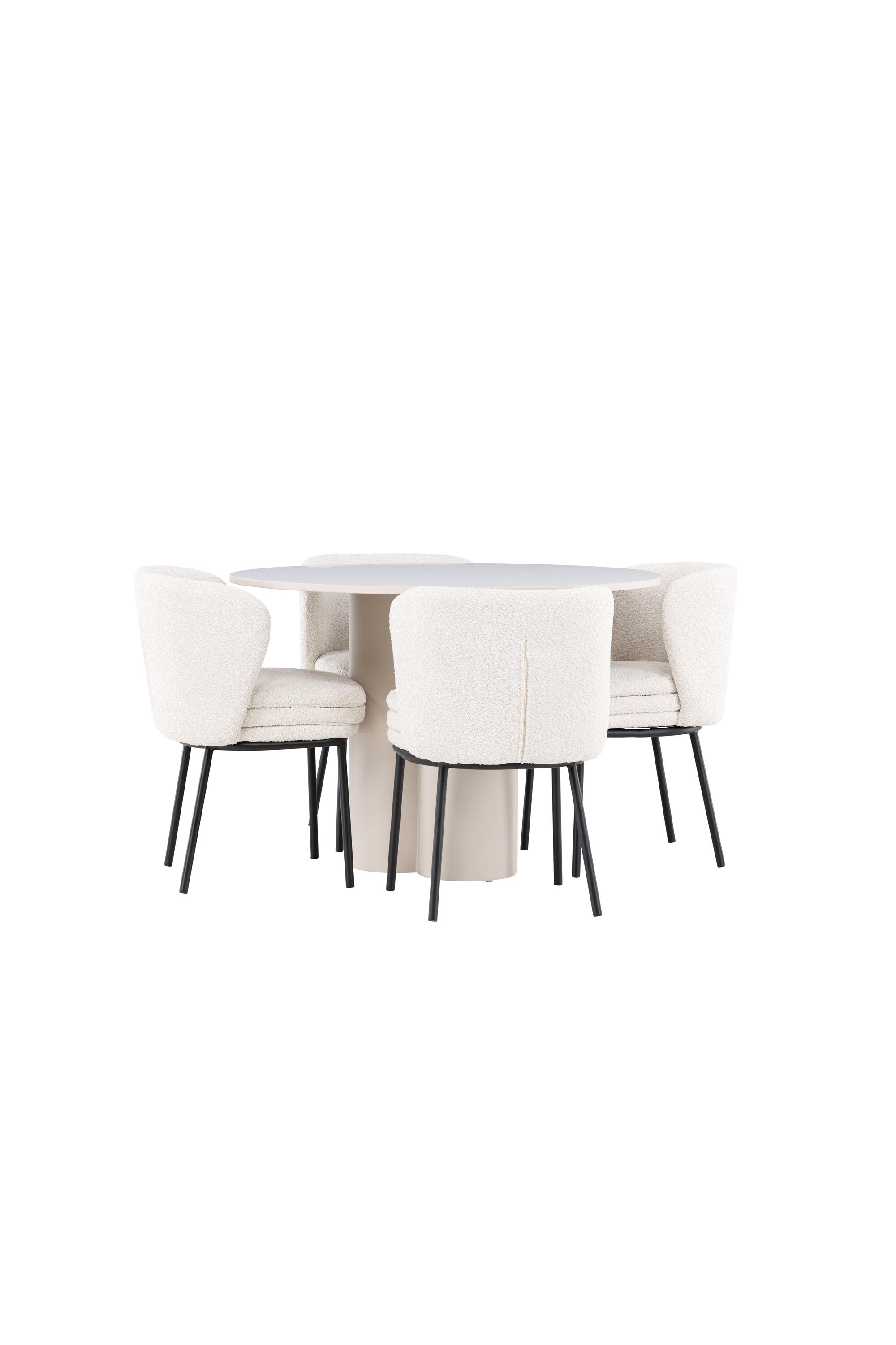 Olivia Matbord med Agnes Matstol-GR Dining Set-Venture Home-peaceofhome.se