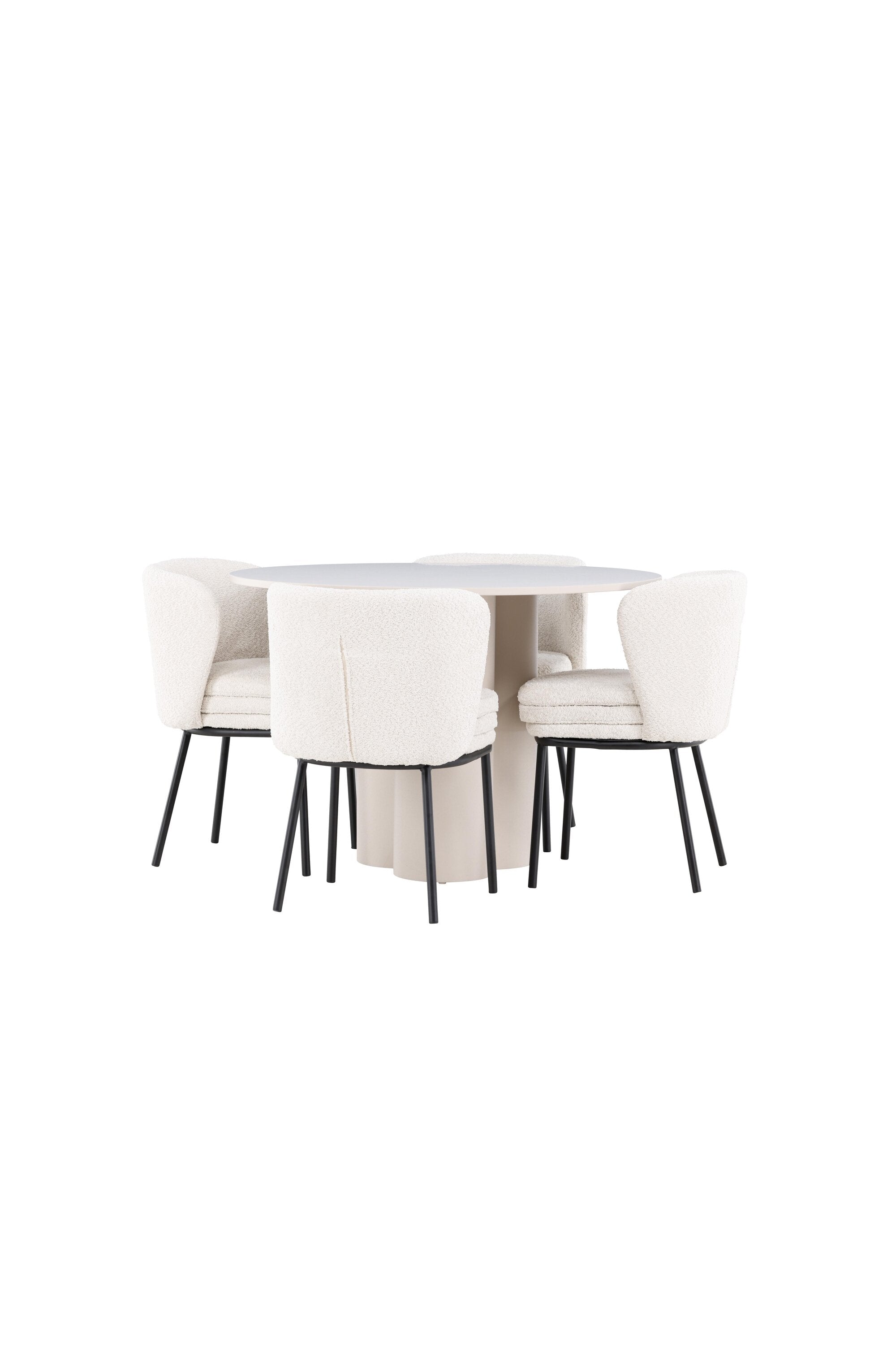 Olivia Matbord med Agnes Matstol-GR Dining Set-Venture Home-peaceofhome.se