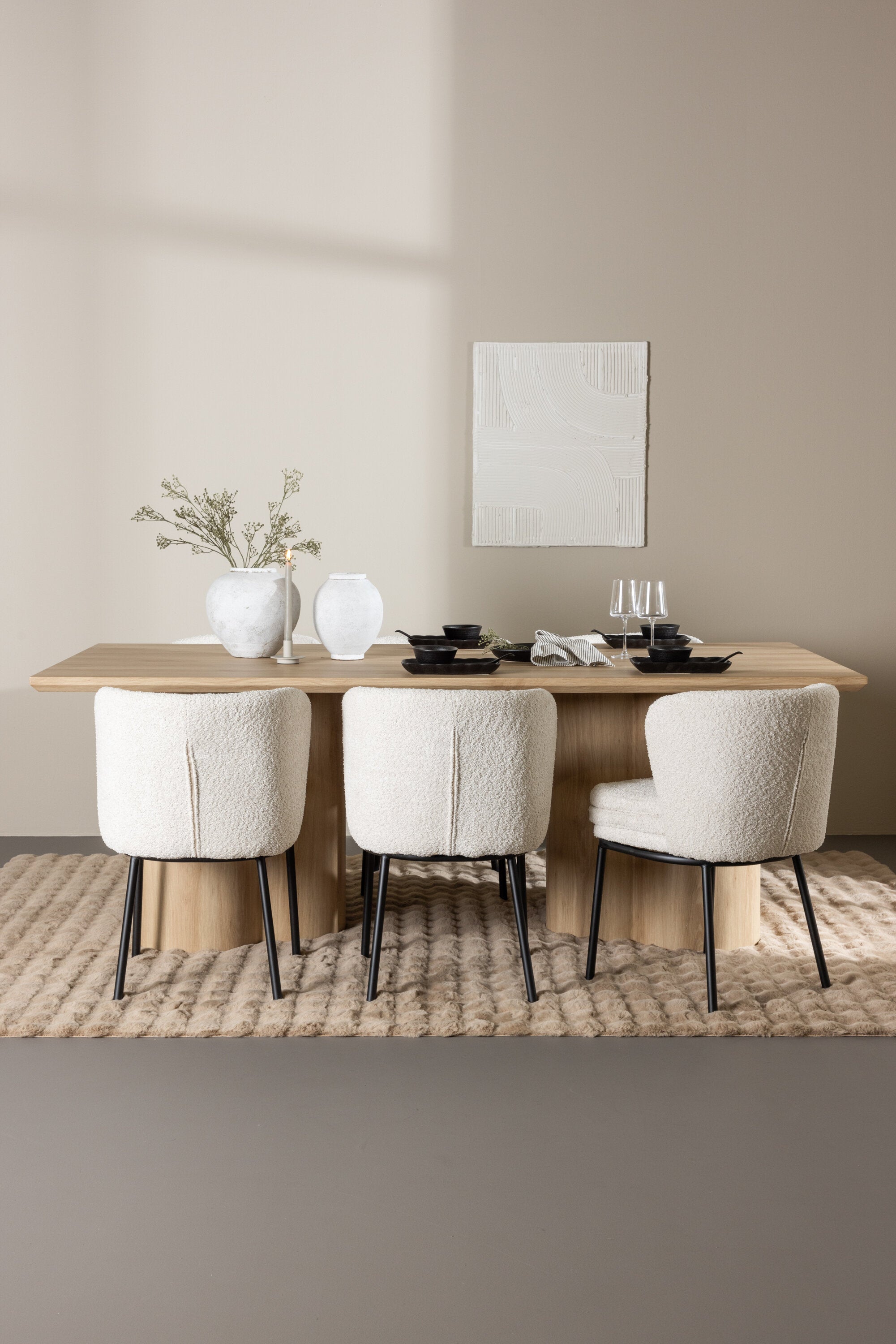 Olivia Matbord med Agnes Matstol-GR Dining Set-Venture Home-peaceofhome.se