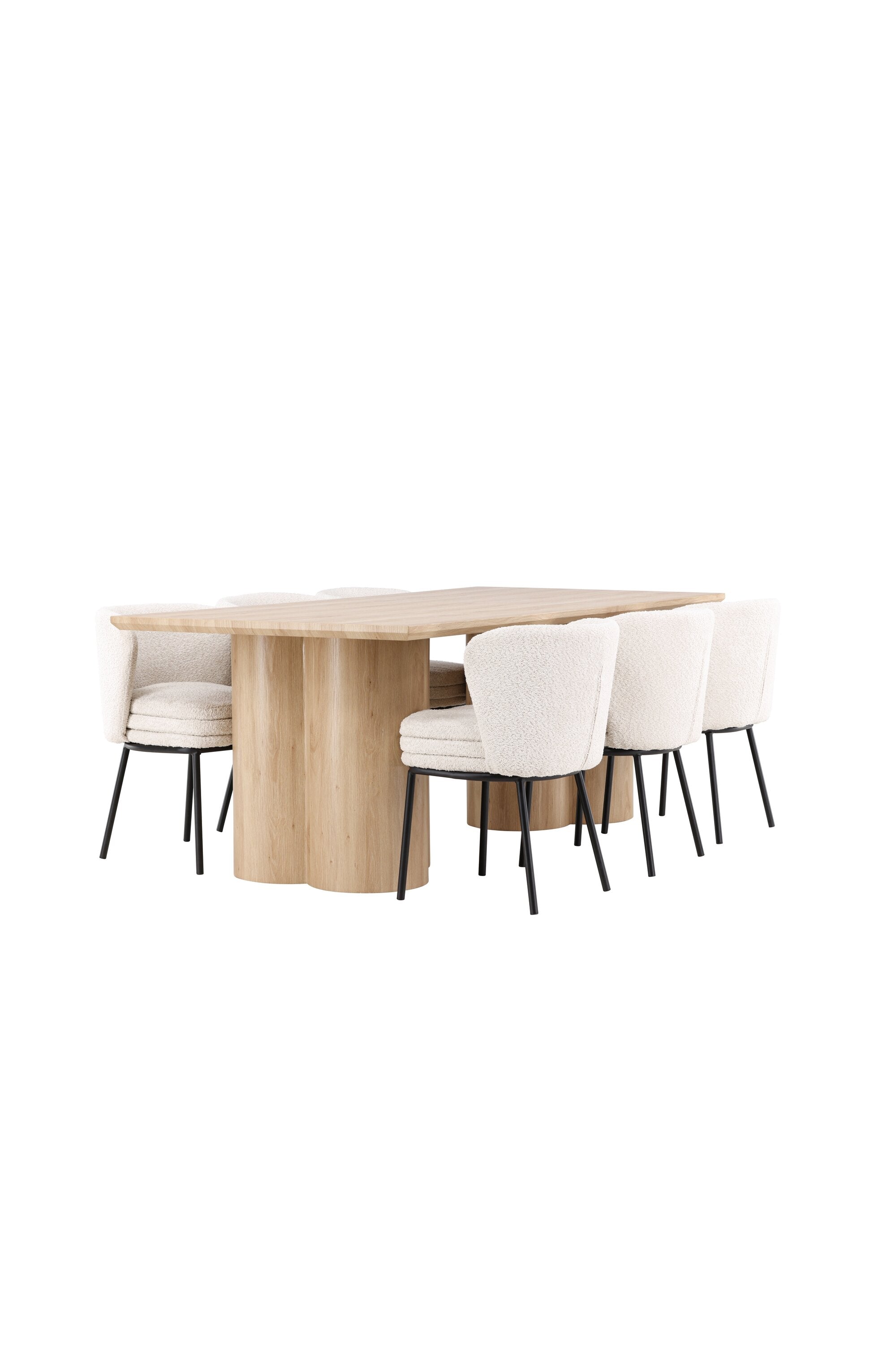 Olivia Matbord med Agnes Matstol-GR Dining Set-Venture Home-peaceofhome.se