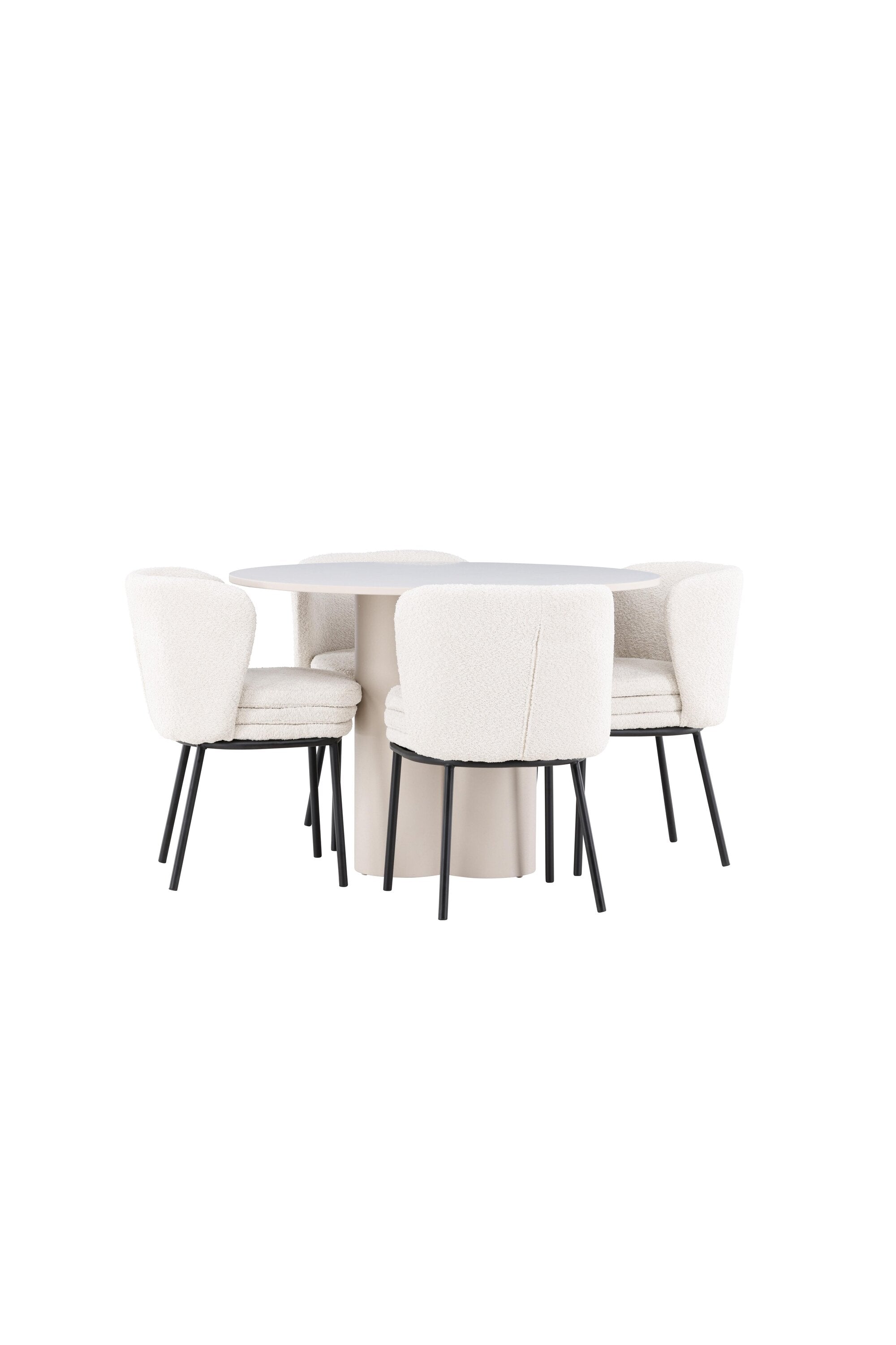 Olivia Matbord med Agnes Matstol-GR Dining Set-Venture Home-peaceofhome.se