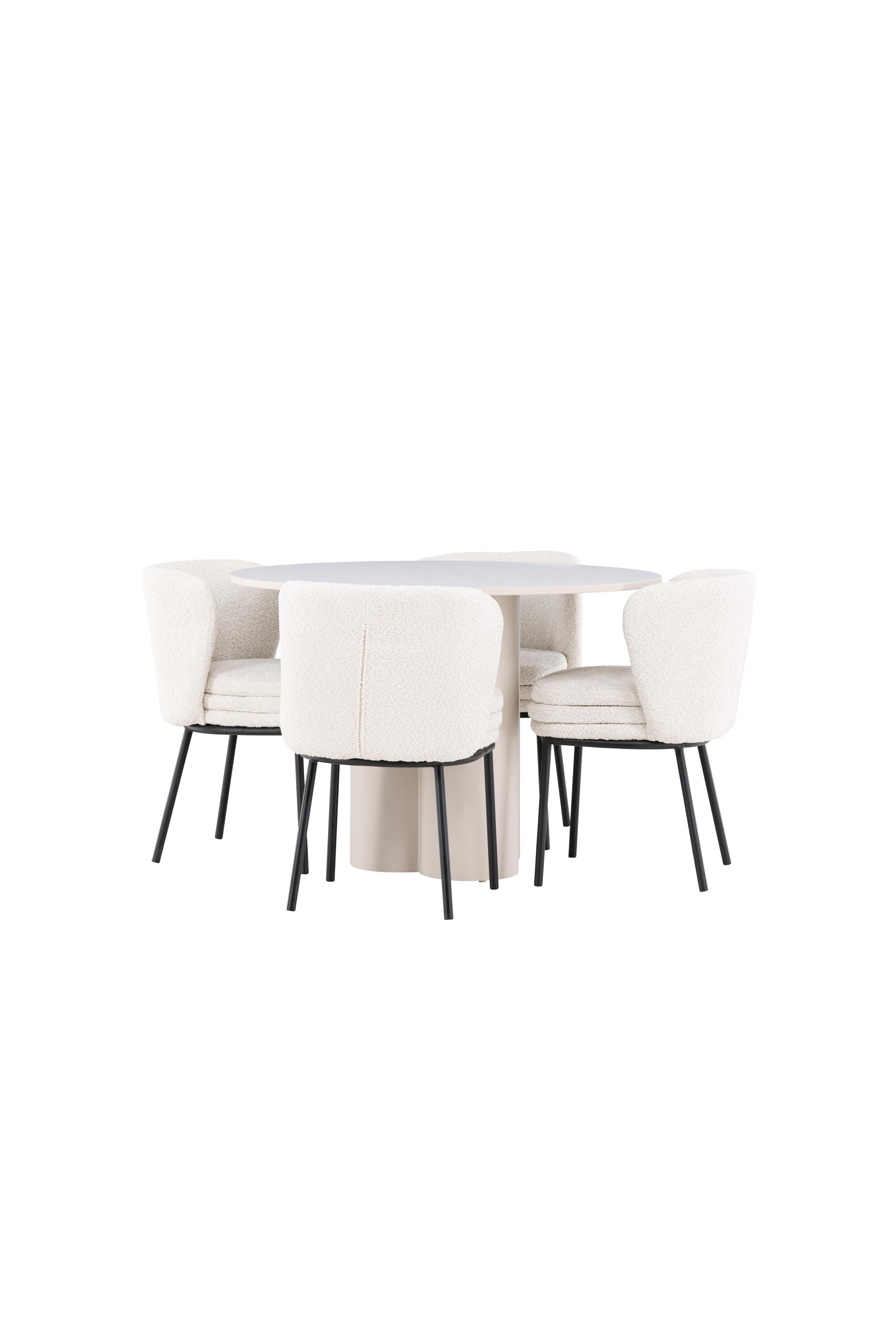 Olivia Matbord med Agnes Matstol-GR Dining Set-Venture Home-peaceofhome.se