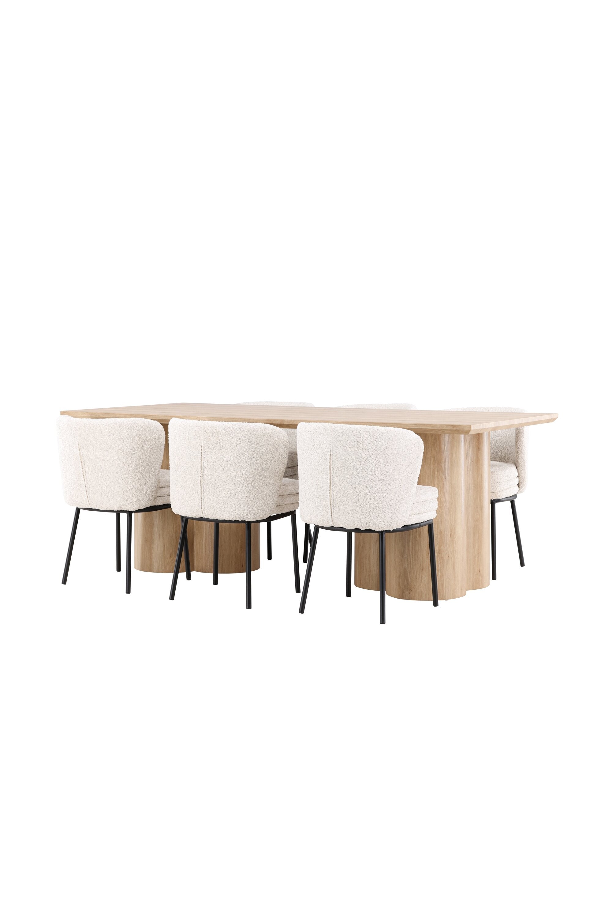 Olivia Matbord med Agnes Matstol-GR Dining Set-Venture Home-peaceofhome.se