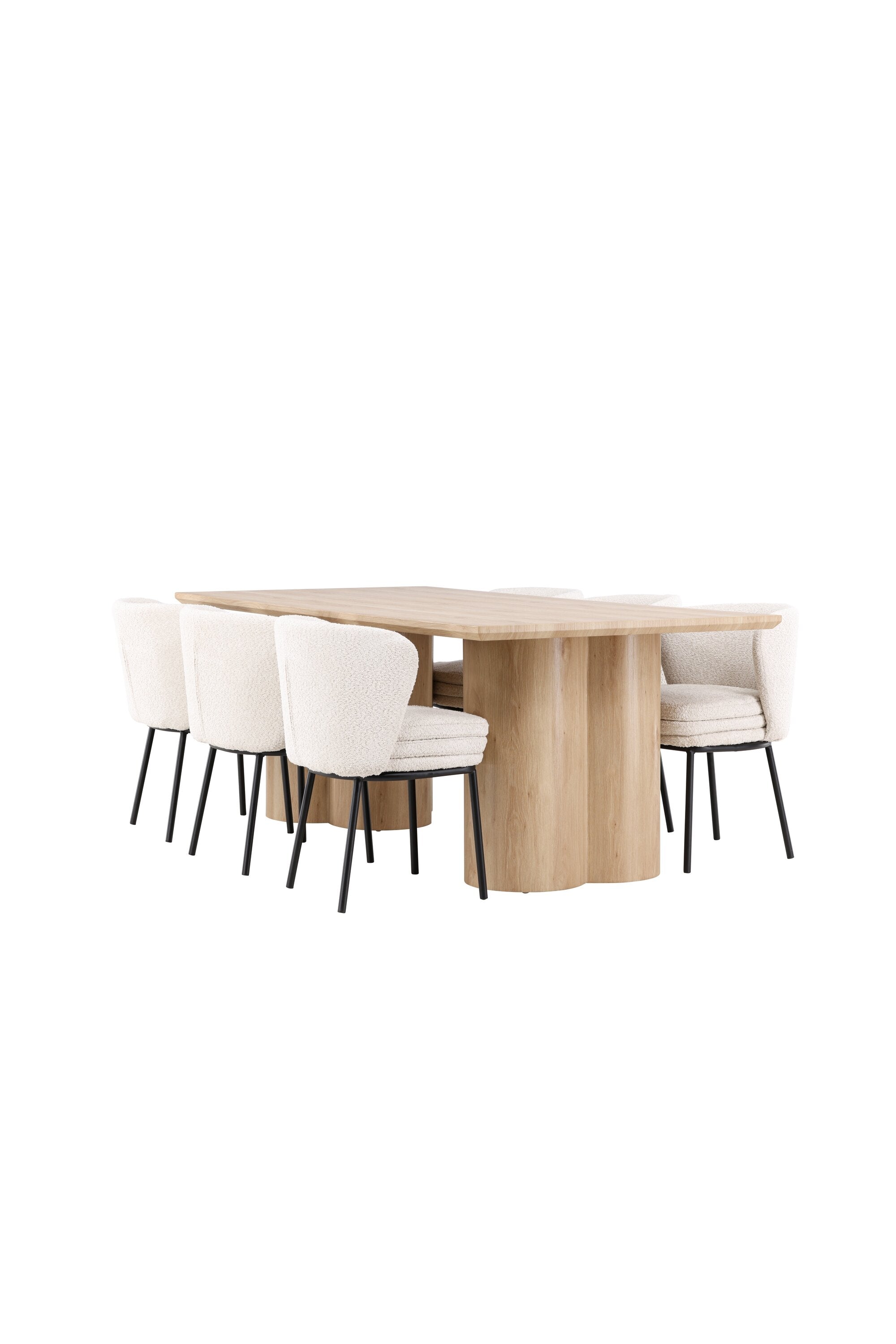 Olivia Matbord med Agnes Matstol-GR Dining Set-Venture Home-peaceofhome.se