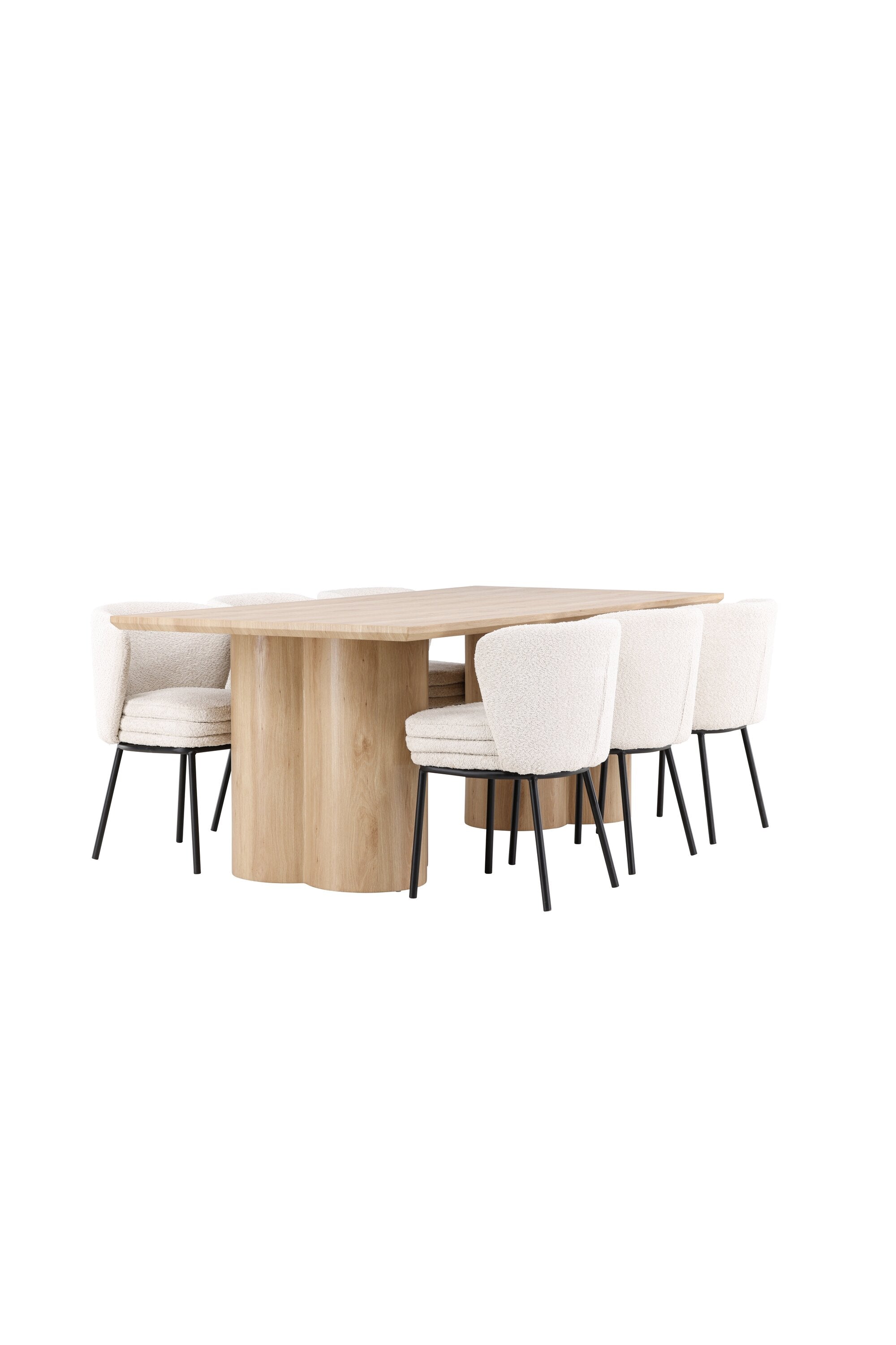 Olivia Matbord med Agnes Matstol-GR Dining Set-Venture Home-peaceofhome.se