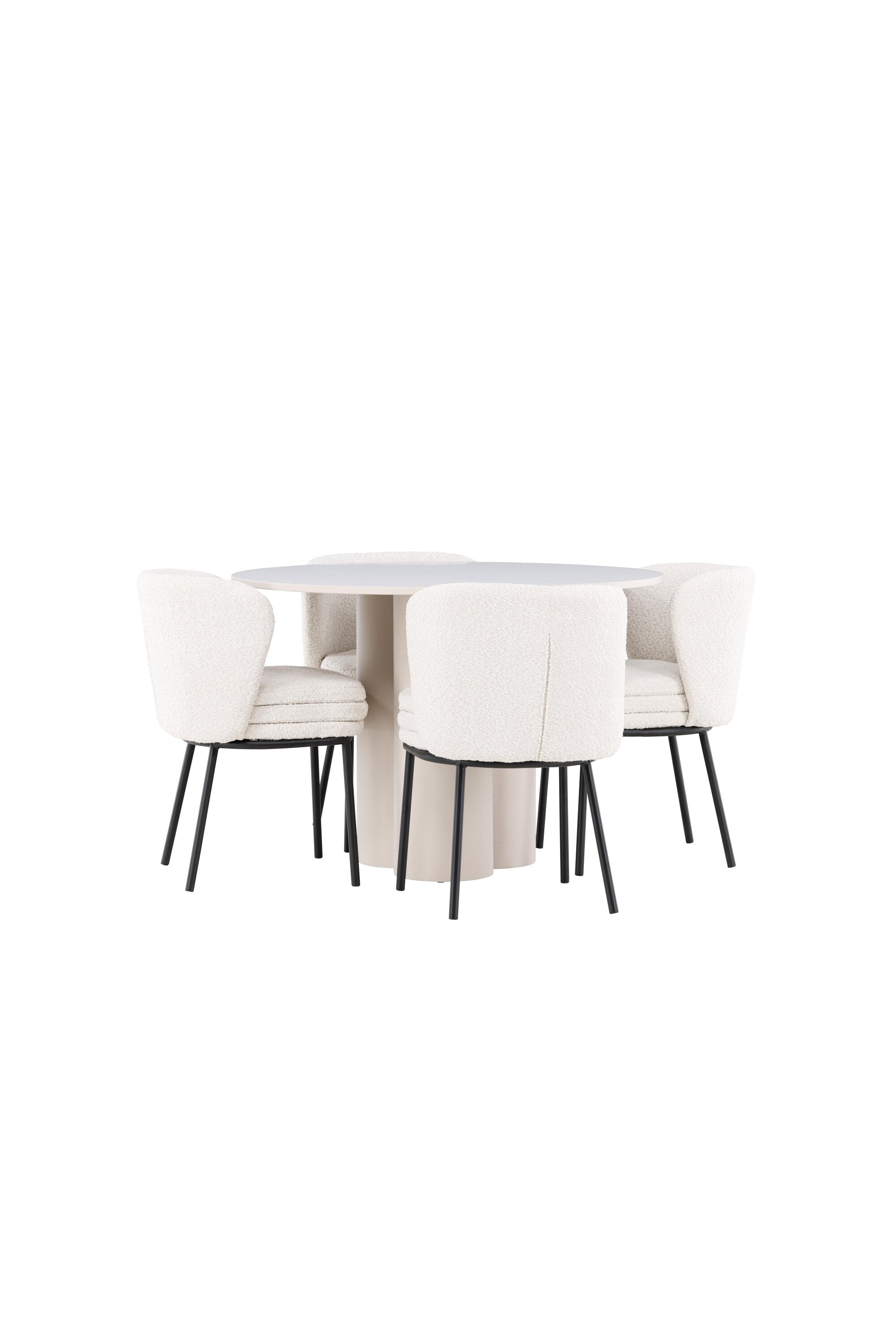 Olivia Matbord med Agnes Matstol-GR Dining Set-Venture Home-peaceofhome.se