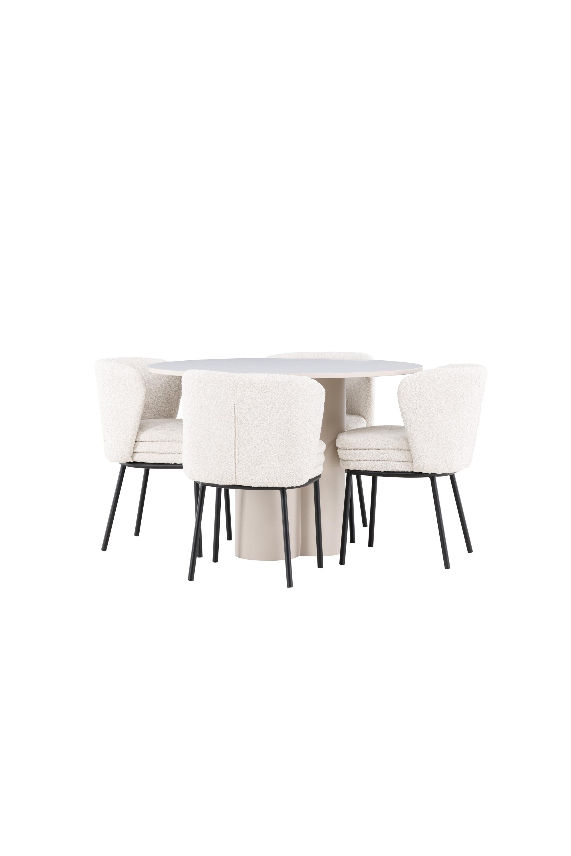 Olivia Matbord med Agnes Matstol-GR Dining Set-Venture Home-peaceofhome.se