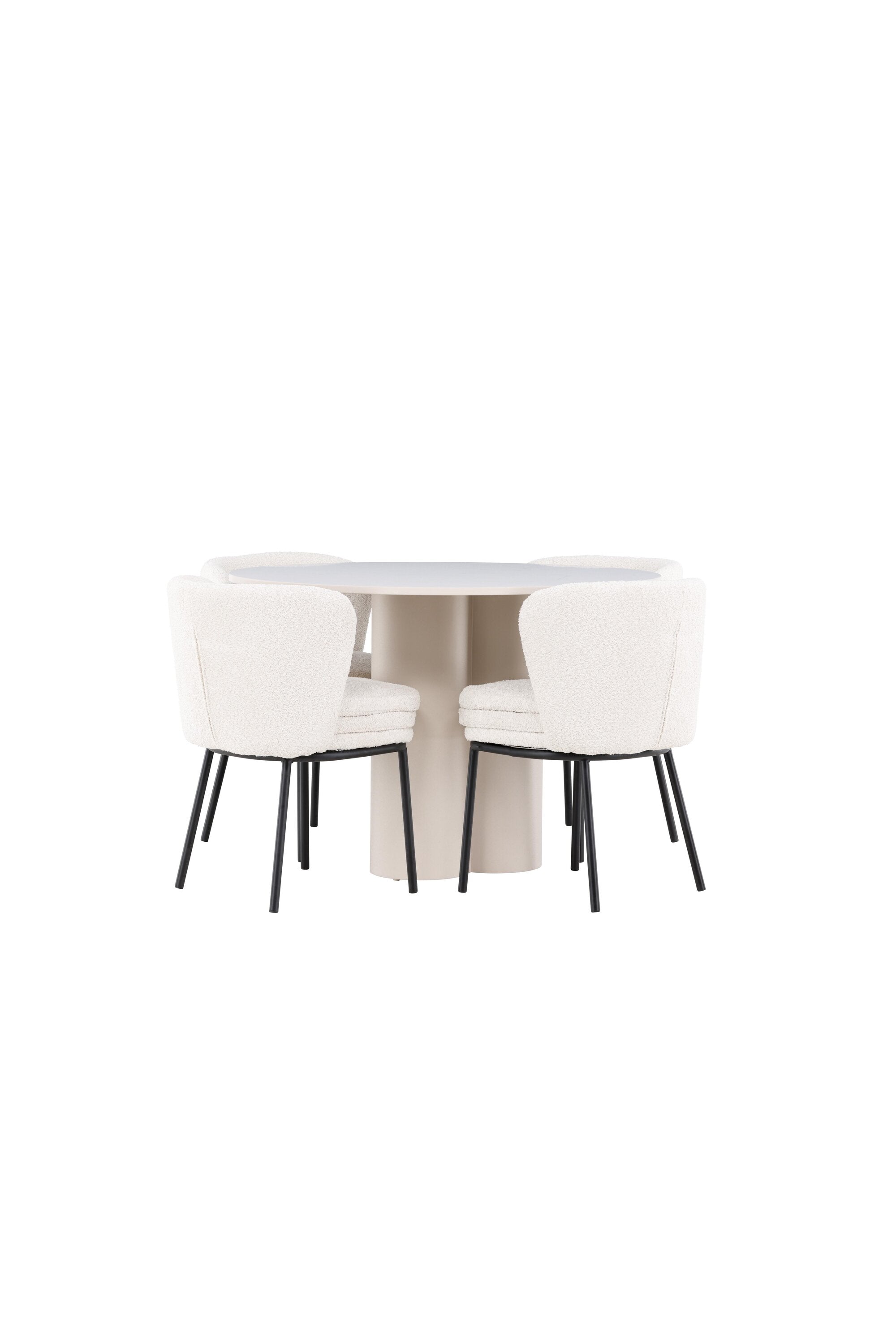 Olivia Matbord med Agnes Matstol-GR Dining Set-Venture Home-peaceofhome.se