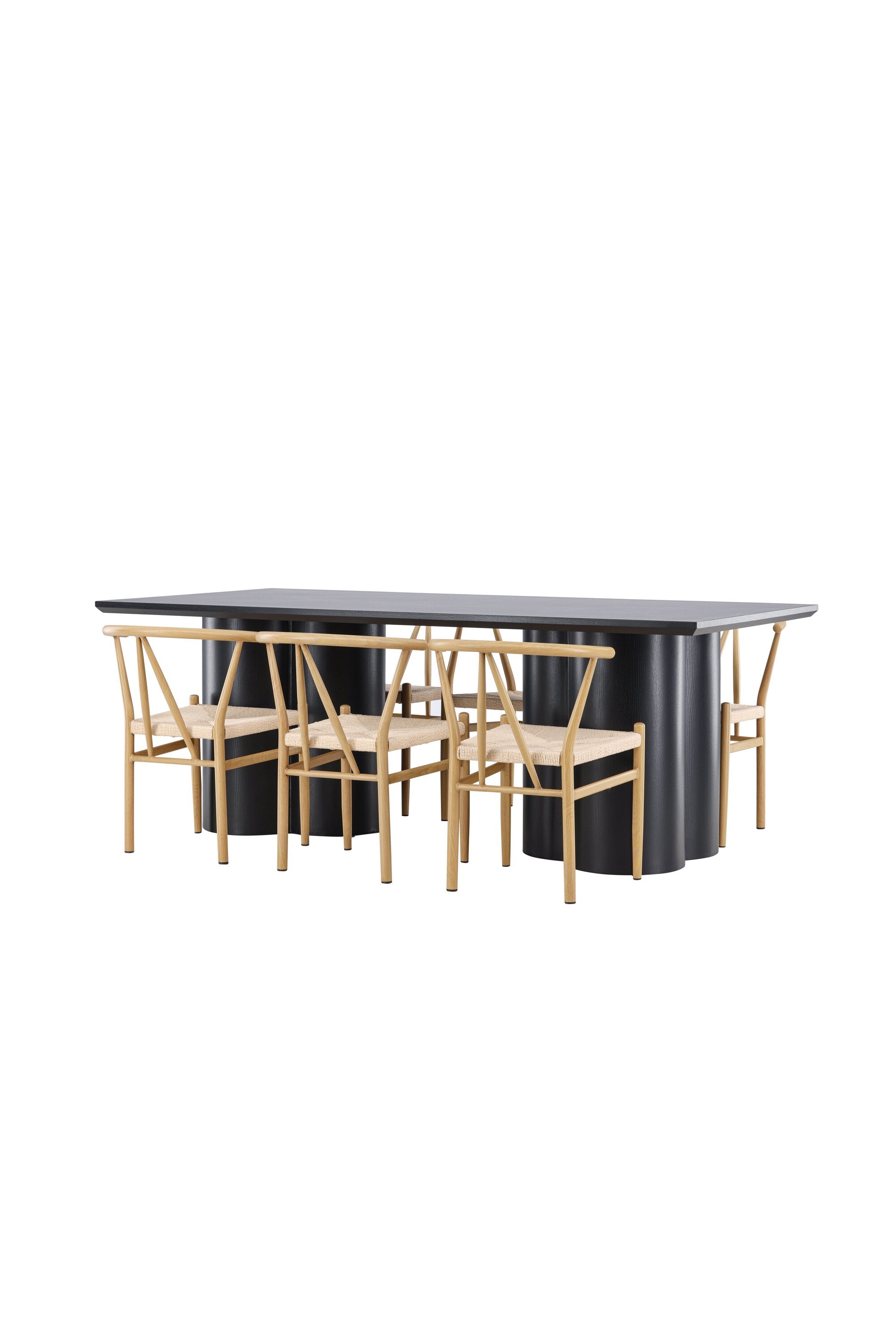 Olivia Matbord med Alfons Matstol-GR Dining Set-Venture Home-peaceofhome.se