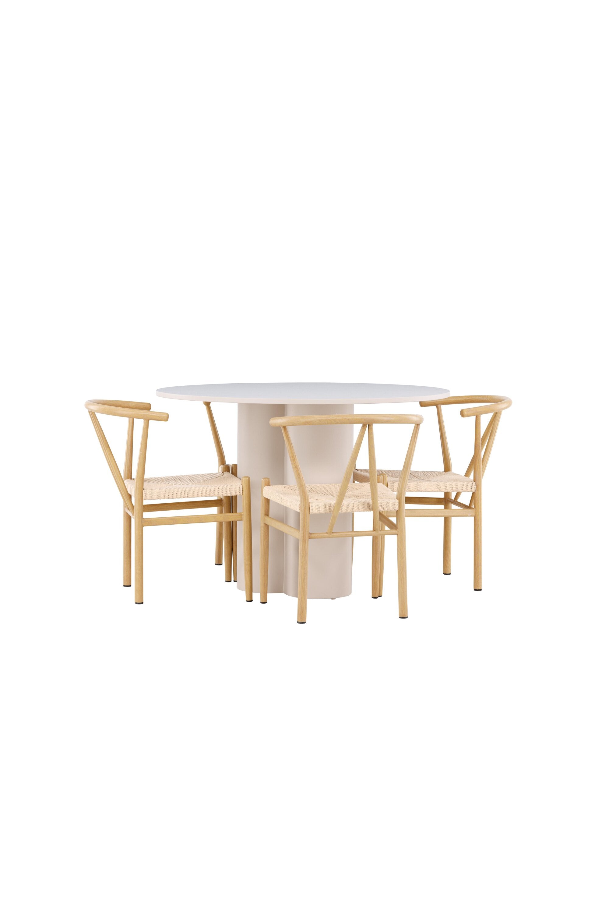 Olivia Matbord med Alfons Matstol-GR Dining Set-Venture Home-peaceofhome.se