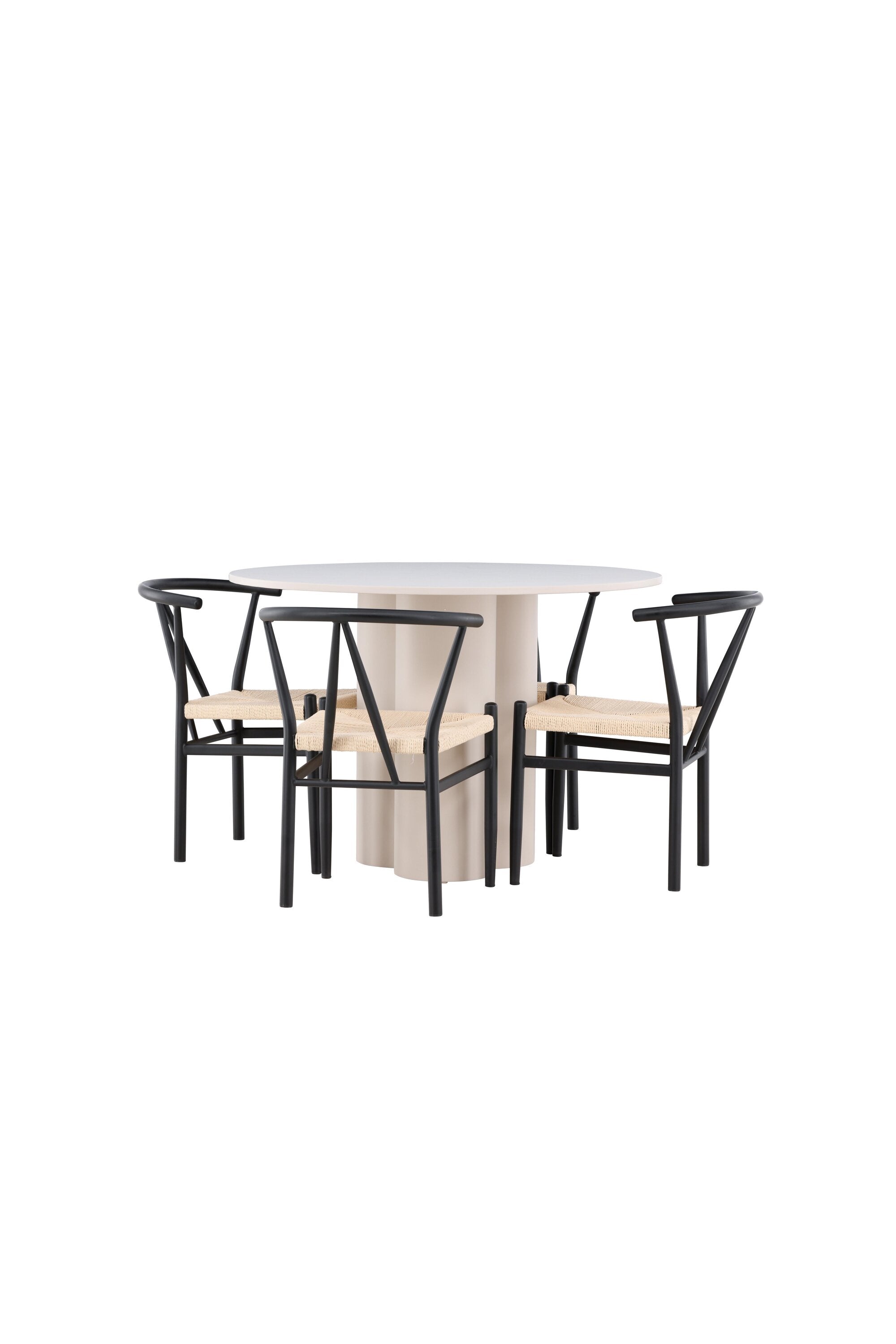 Olivia Matbord med Alfons Matstol-GR Dining Set-Venture Home-peaceofhome.se