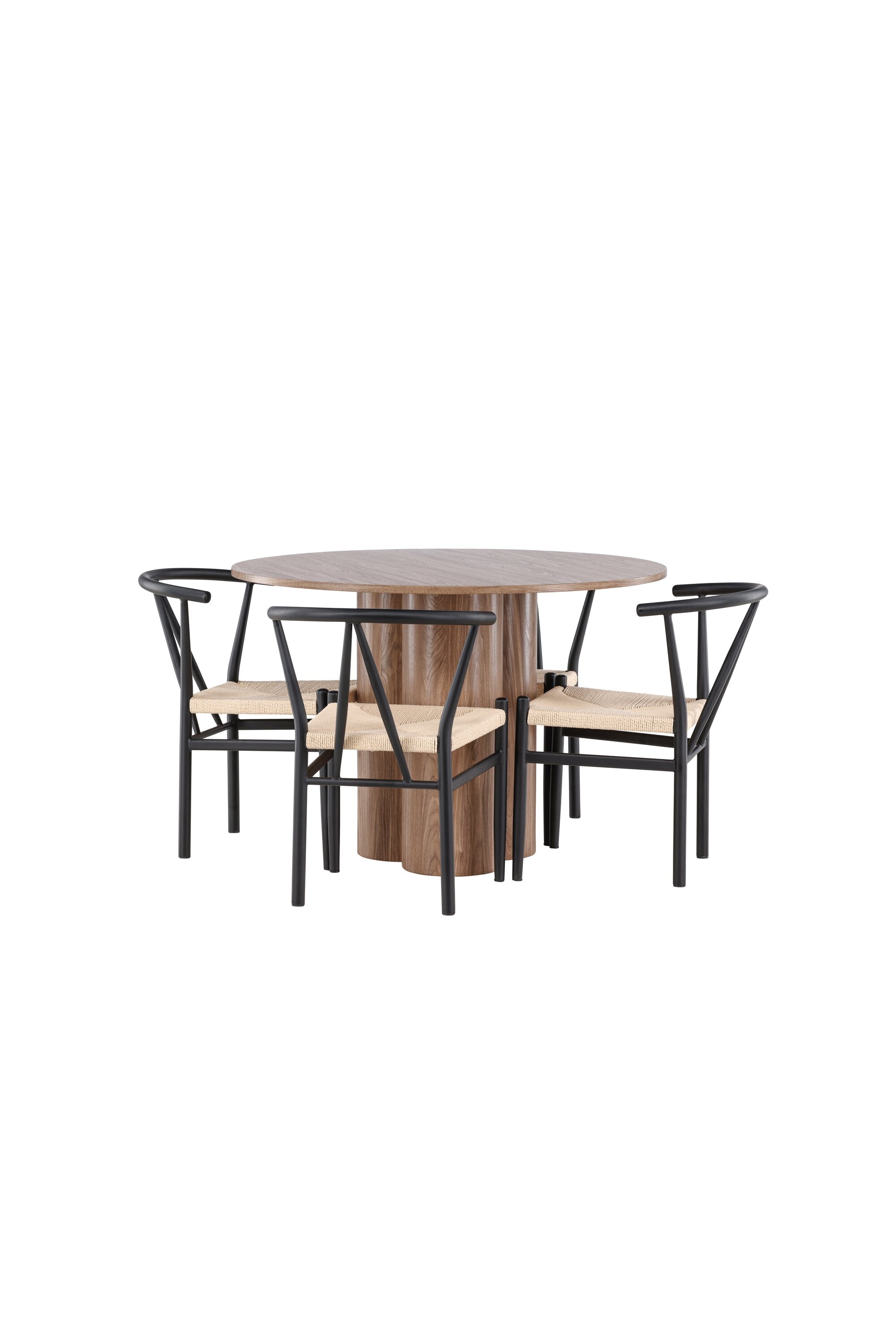 Olivia Matbord med Alfons Matstol-GR Dining Set-Venture Home-peaceofhome.se