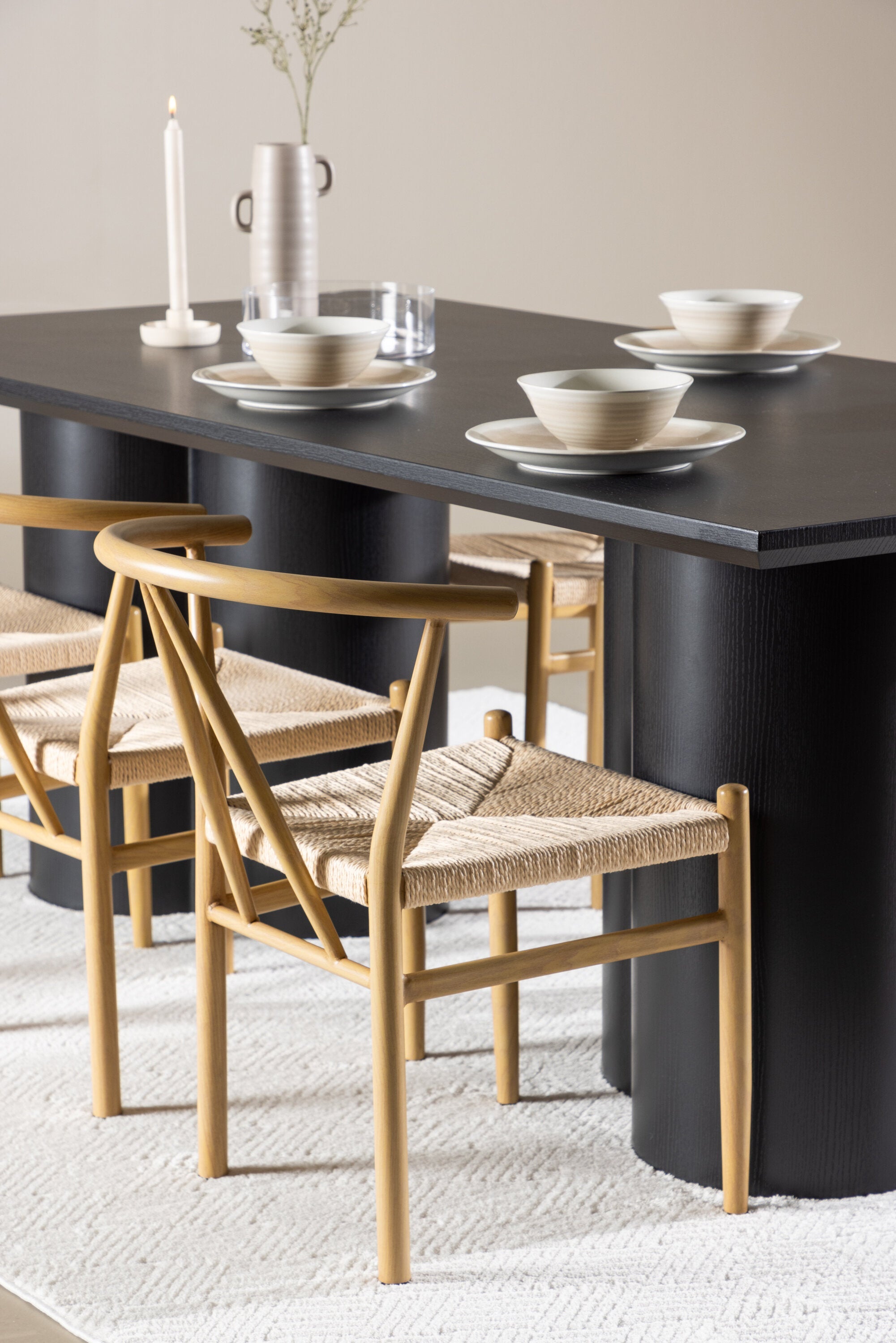 Olivia Matbord med Alfons Matstol-GR Dining Set-Venture Home-peaceofhome.se