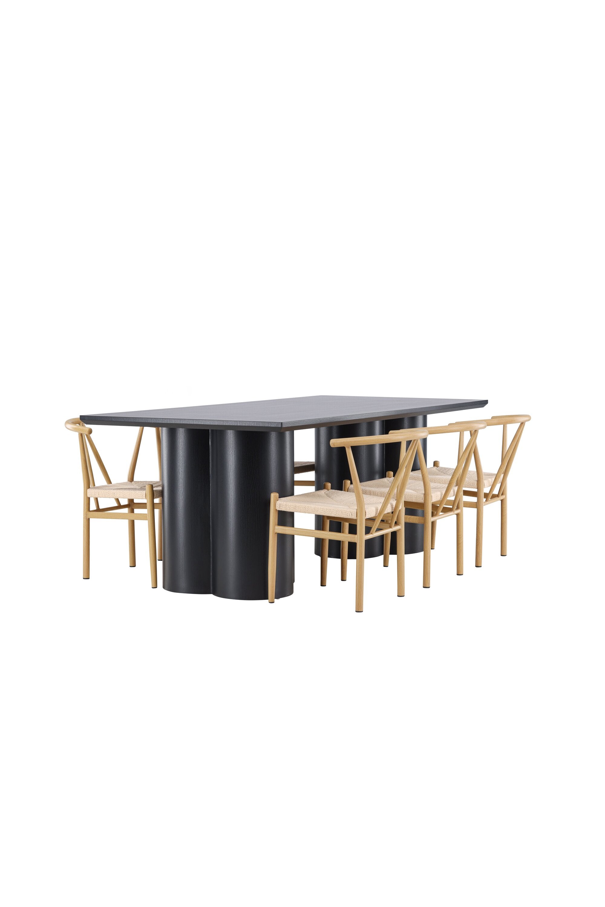 Olivia Matbord med Alfons Matstol-GR Dining Set-Venture Home-peaceofhome.se